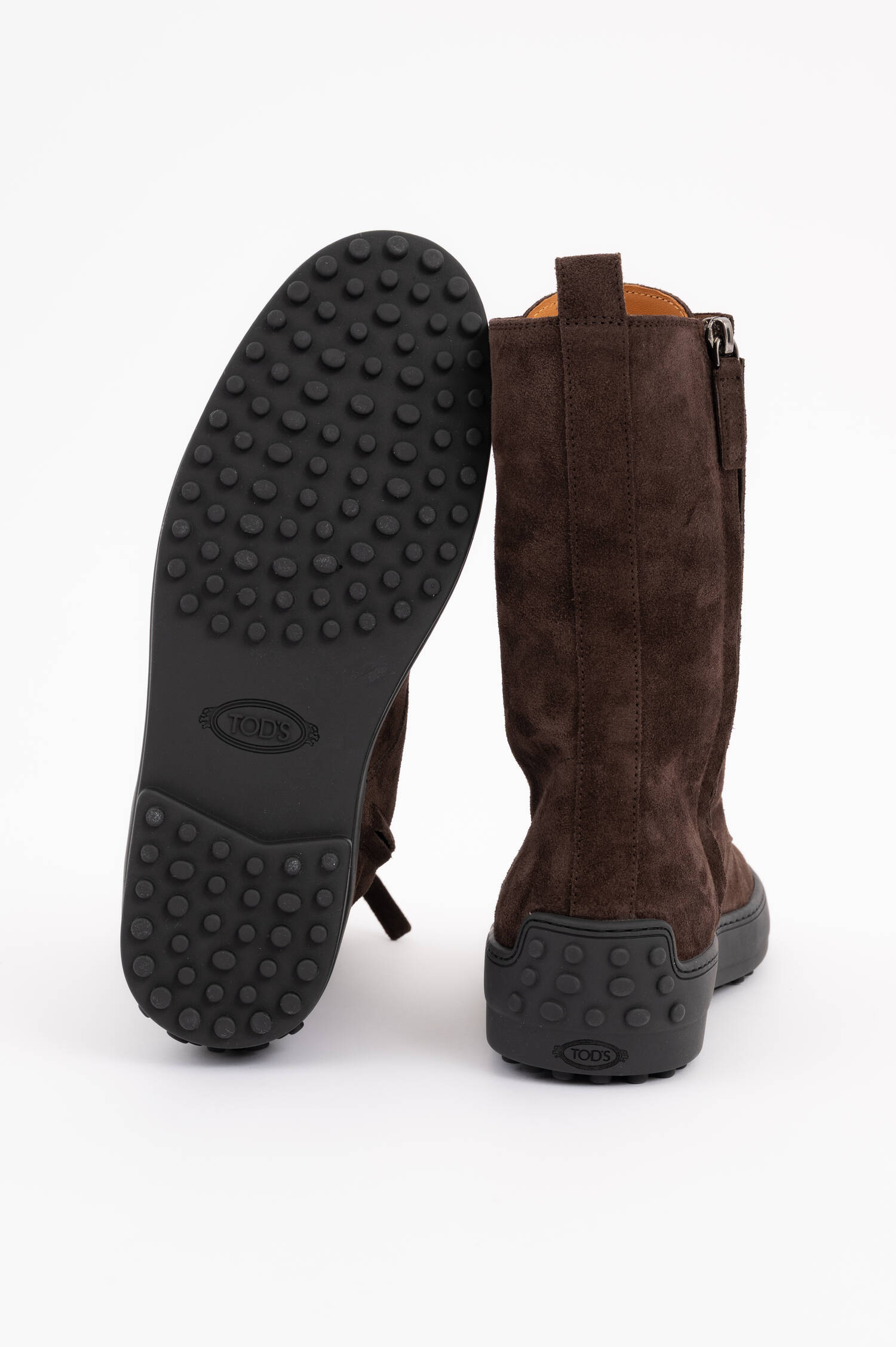 Suede Stiefelette in Braun Suede Stiefelette in Braun