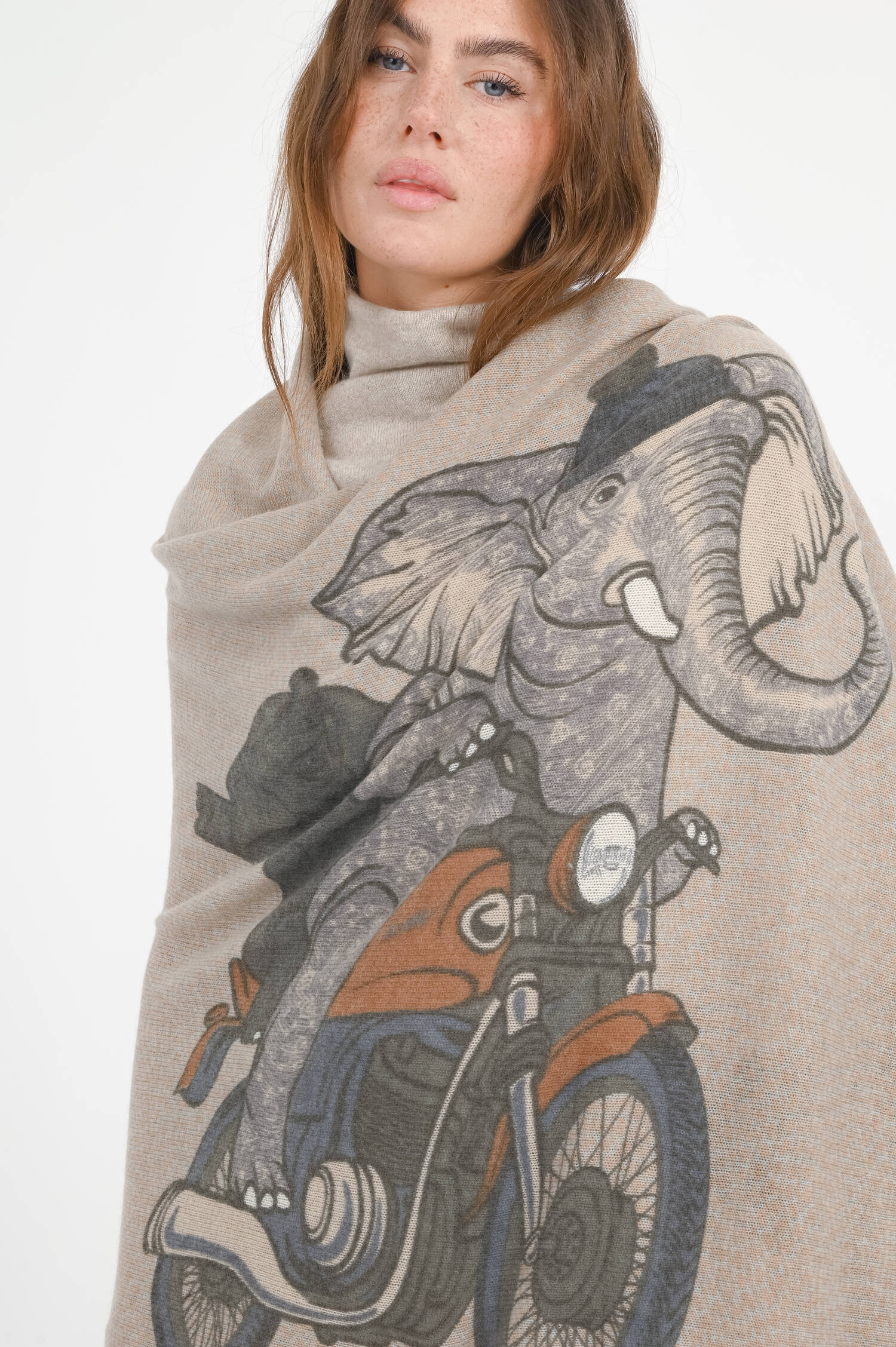 Cashmere-Schal NANG in Erdtönen Cashmere-Schal NANG in Erdtönen