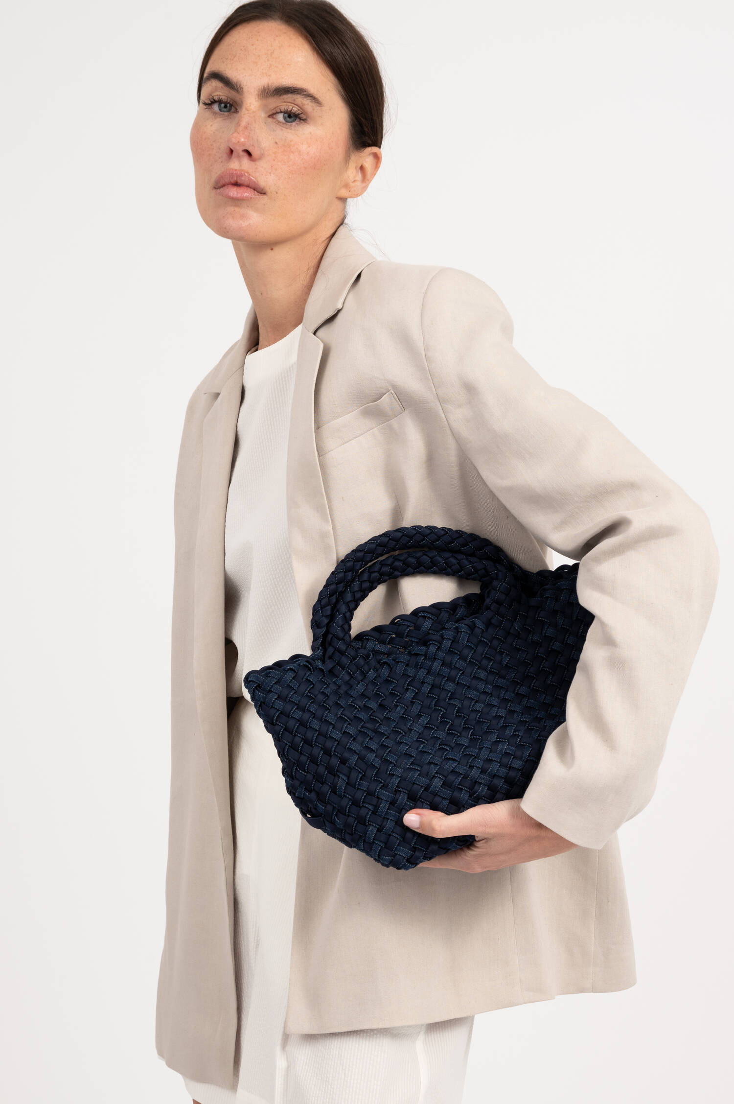 Blazer KARMAHALA aus Leinen-Mix in Beige