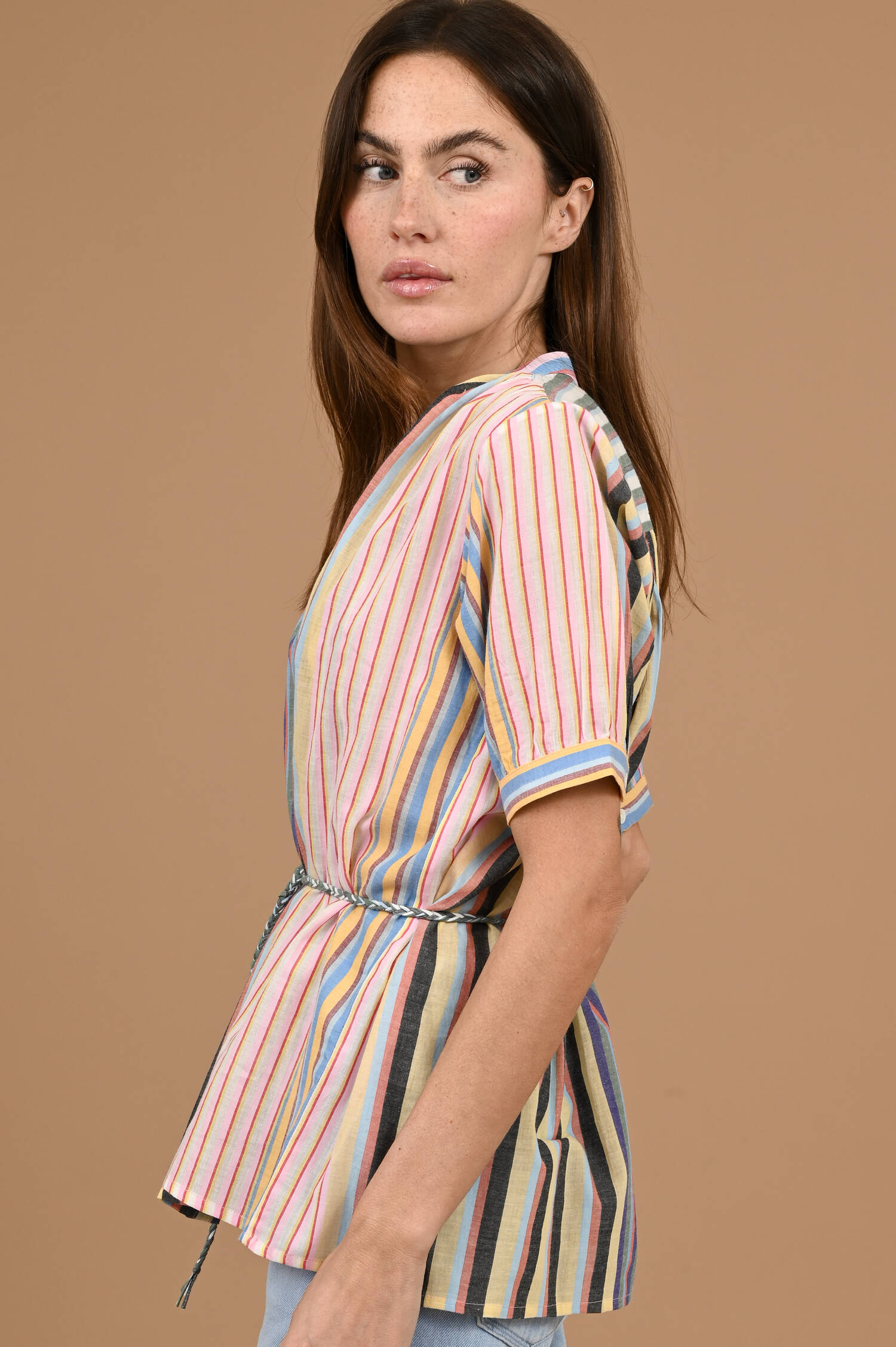 Bluse ARTEMIS in Multicolor gestreift