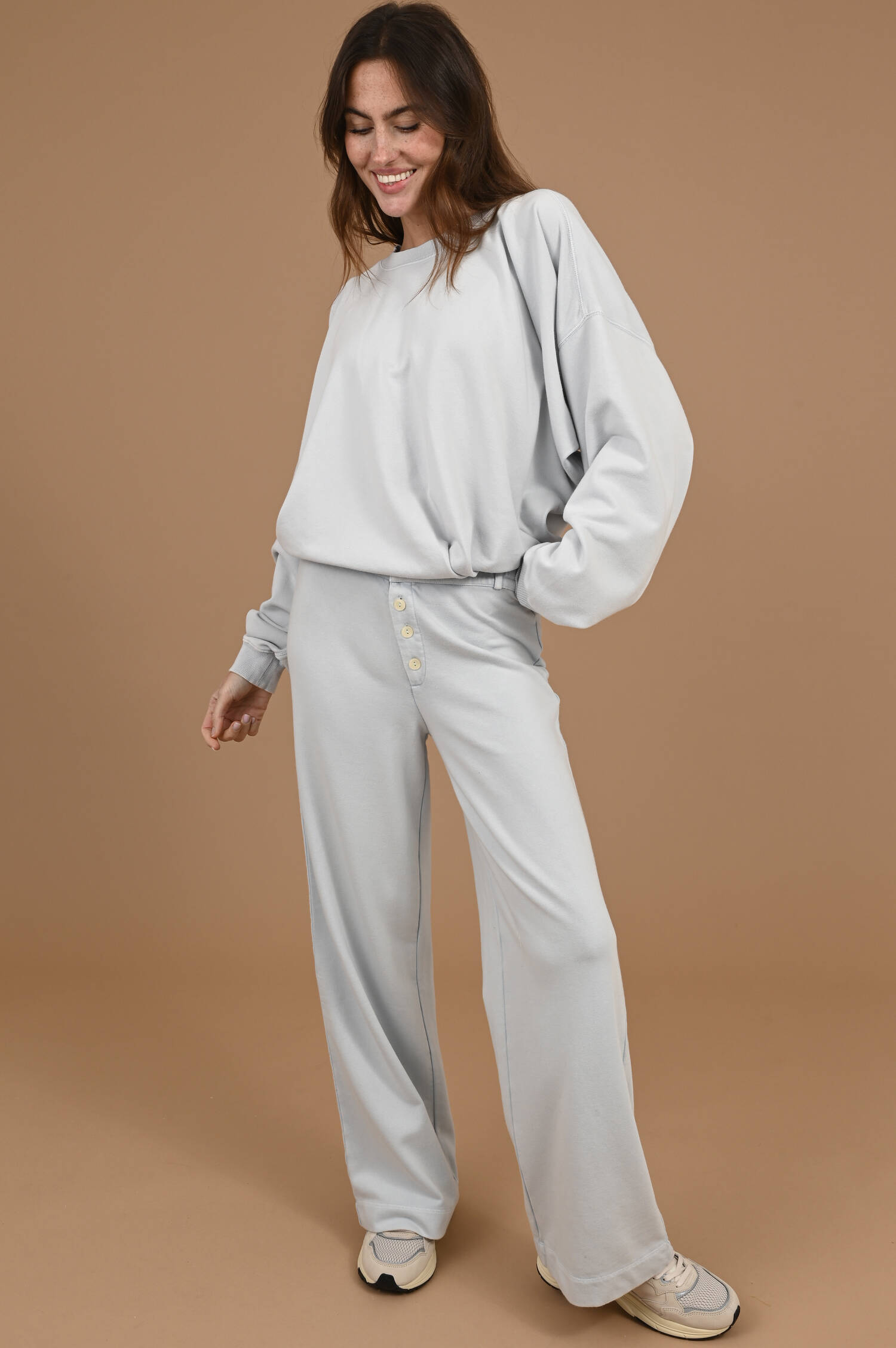 Sweatpants "Albany" in Eisblau