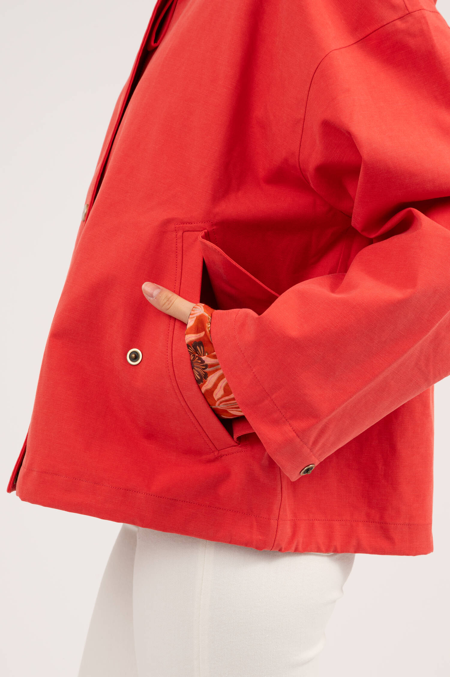 Kapuzenjacke ELLE in Korallenrot Kapuzenjacke ELLE in Korallenrot