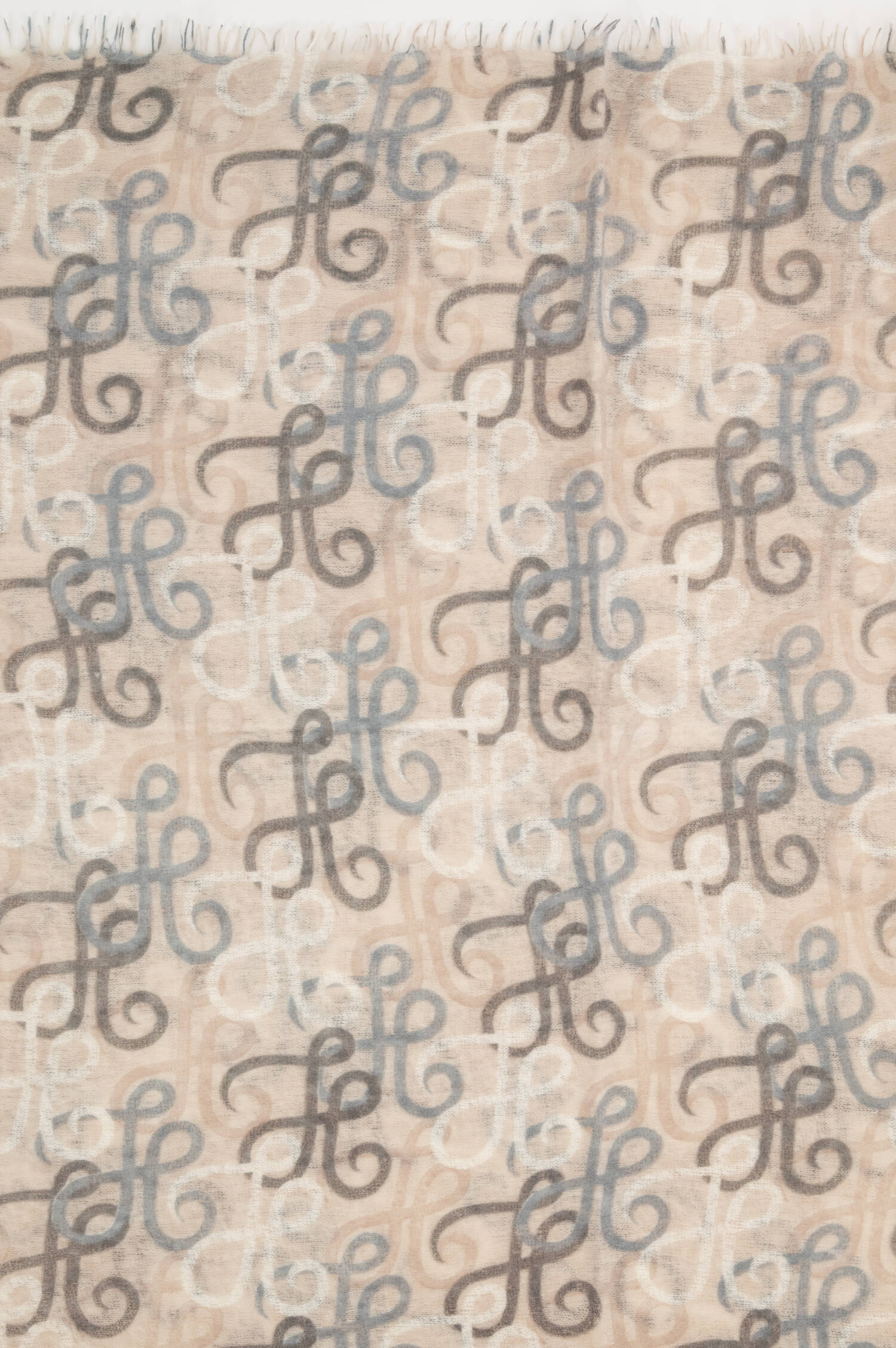 Cashmere-Schal HYDABIG in Beige/Grau/Blau Cashmere-Schal HYDABIG in Beige/Grau/Blau