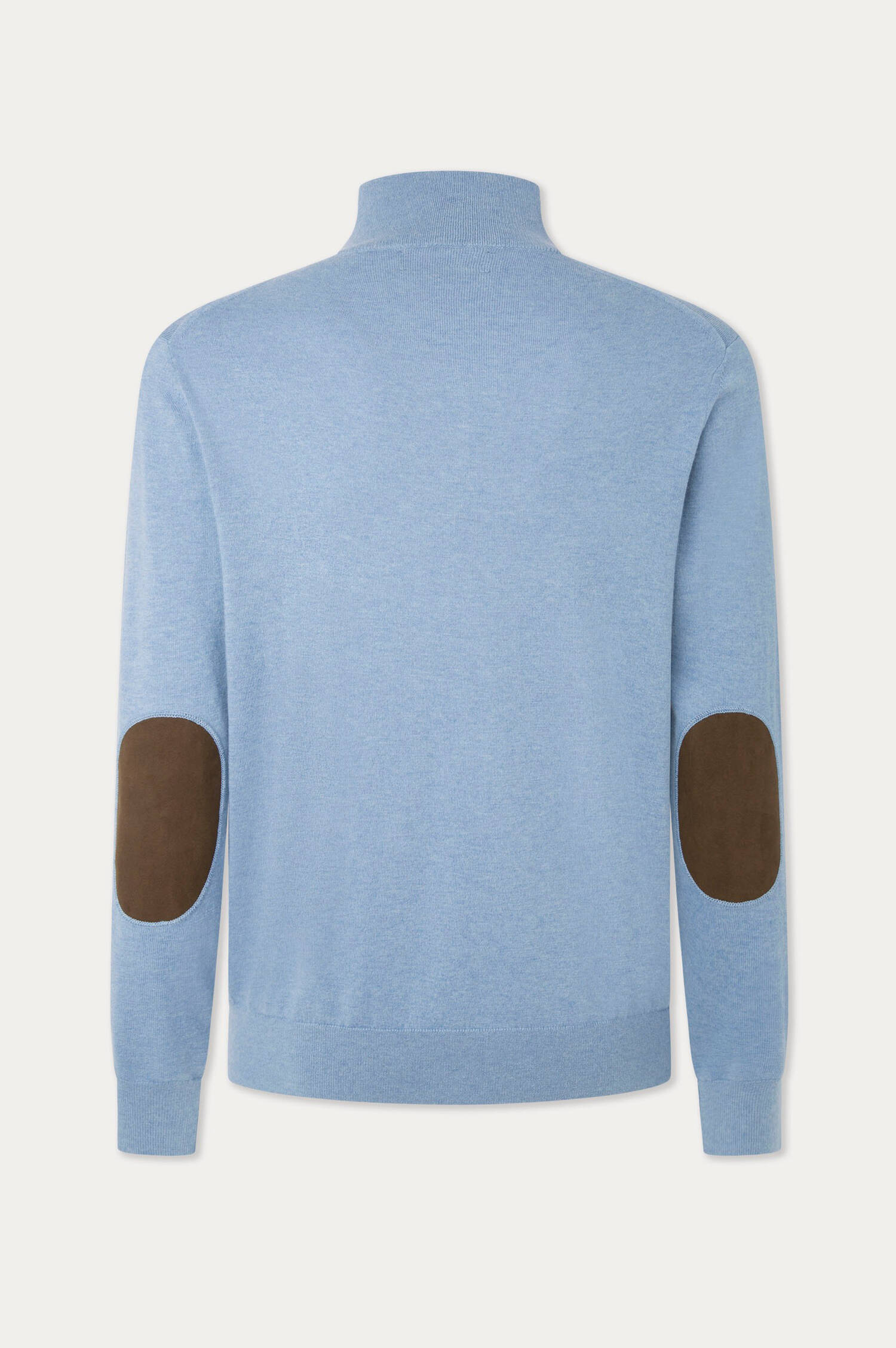 Pullover aus Kaschmir und Baumwolle in Pastellblau