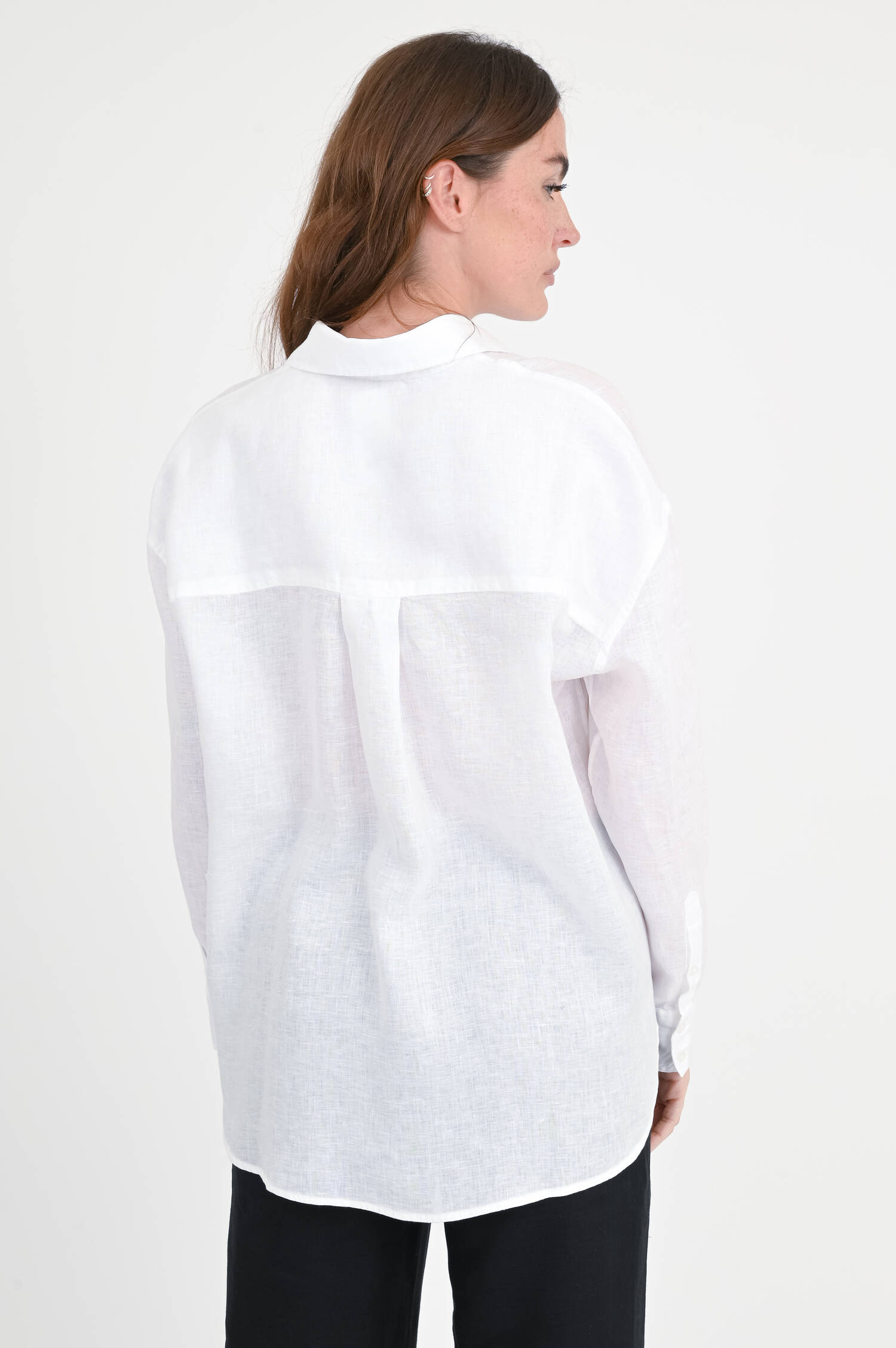 Leinenbluse DARIA in Weiß