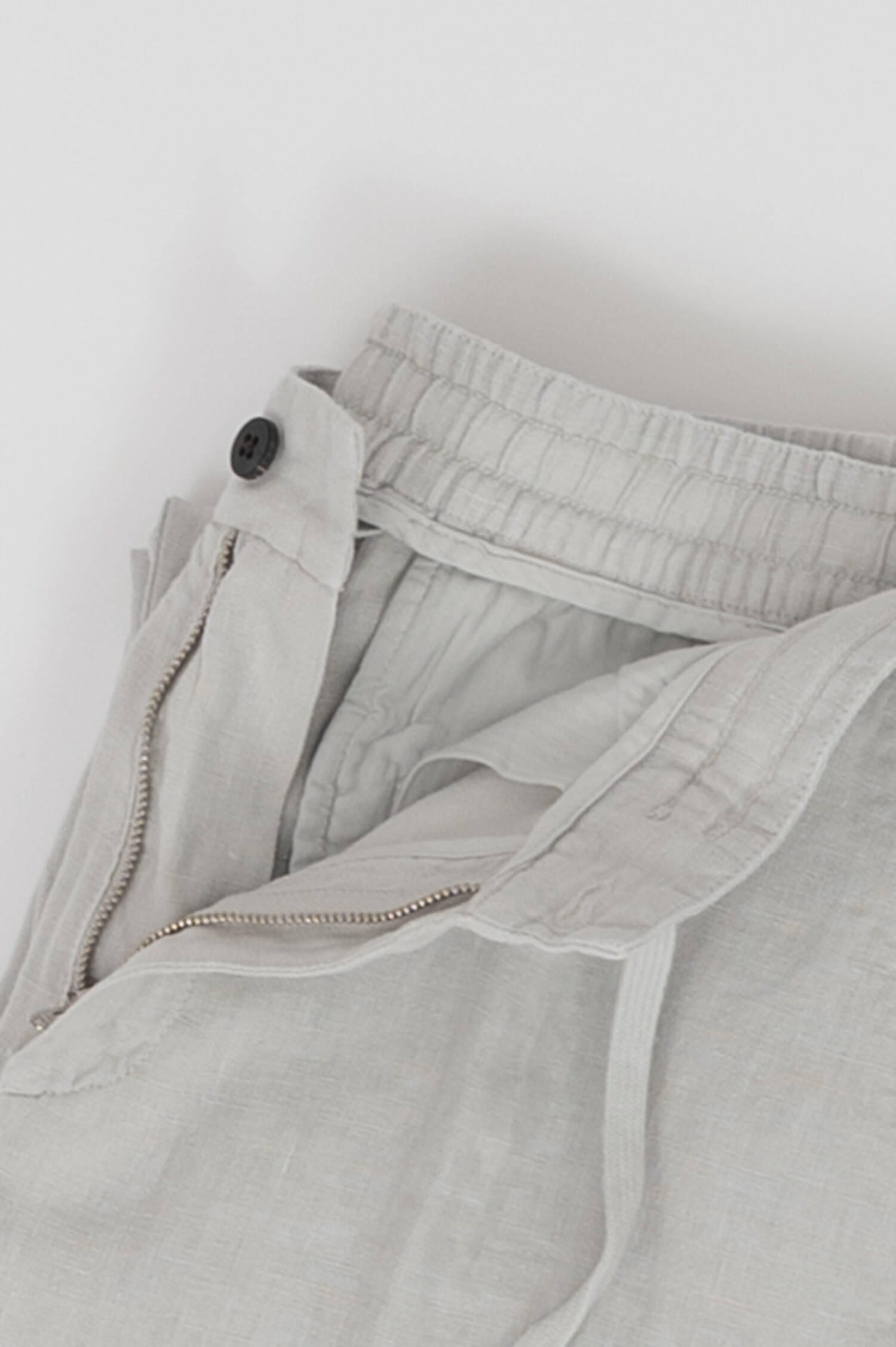 Hose LINEN PANTS in Perlgrau