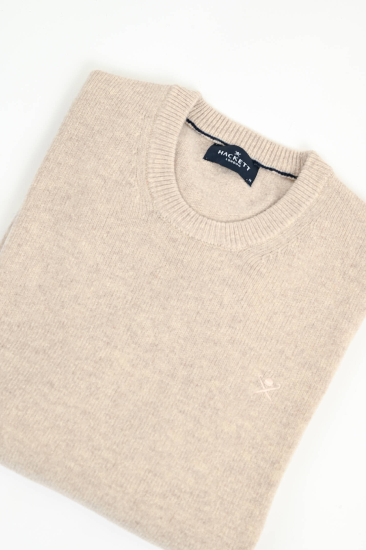 Pullover aus Lammwolle in Creme Pullover aus Lammwolle in Creme