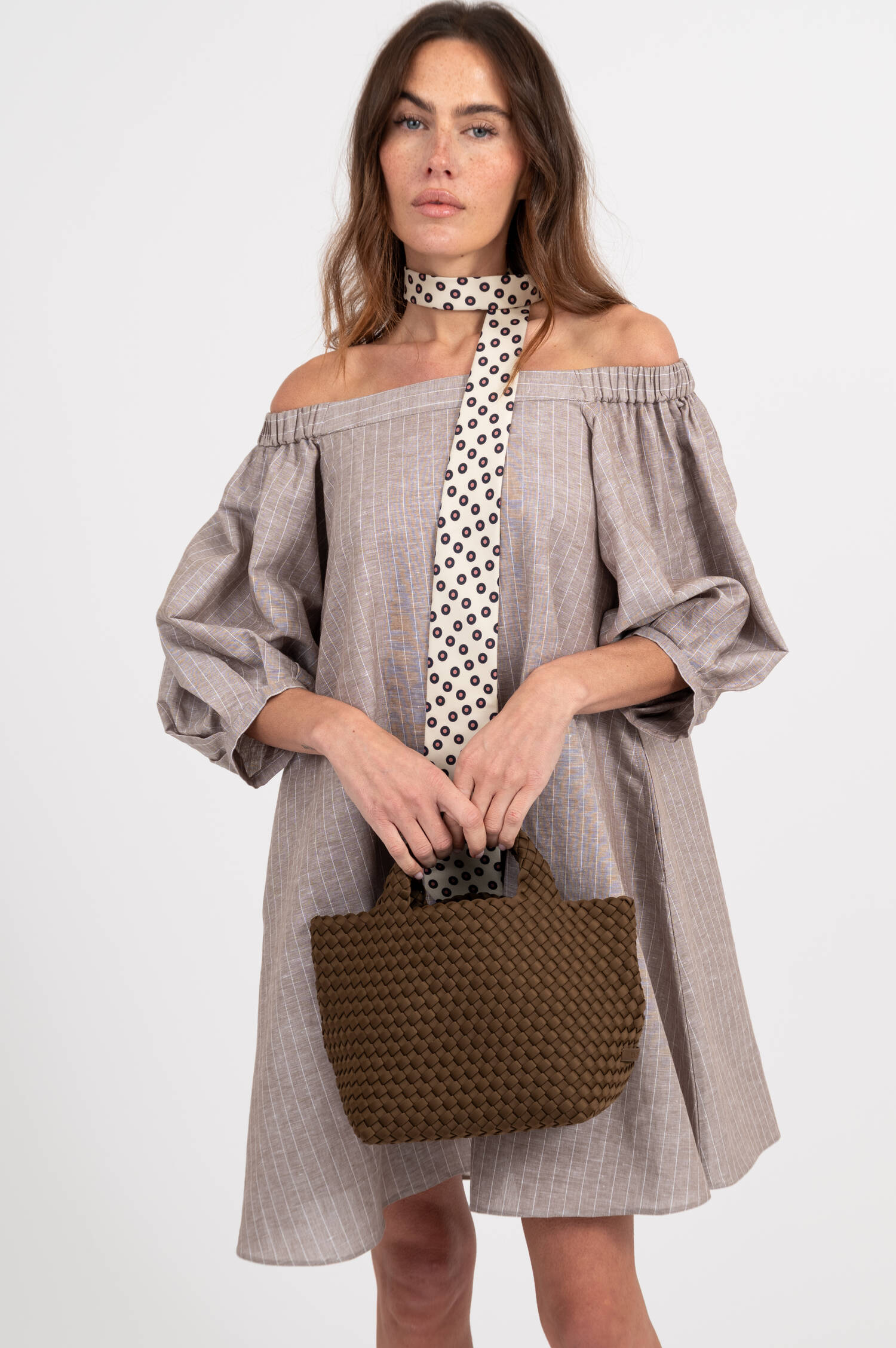 Handtasche ST.BARTH SMALL in Braun