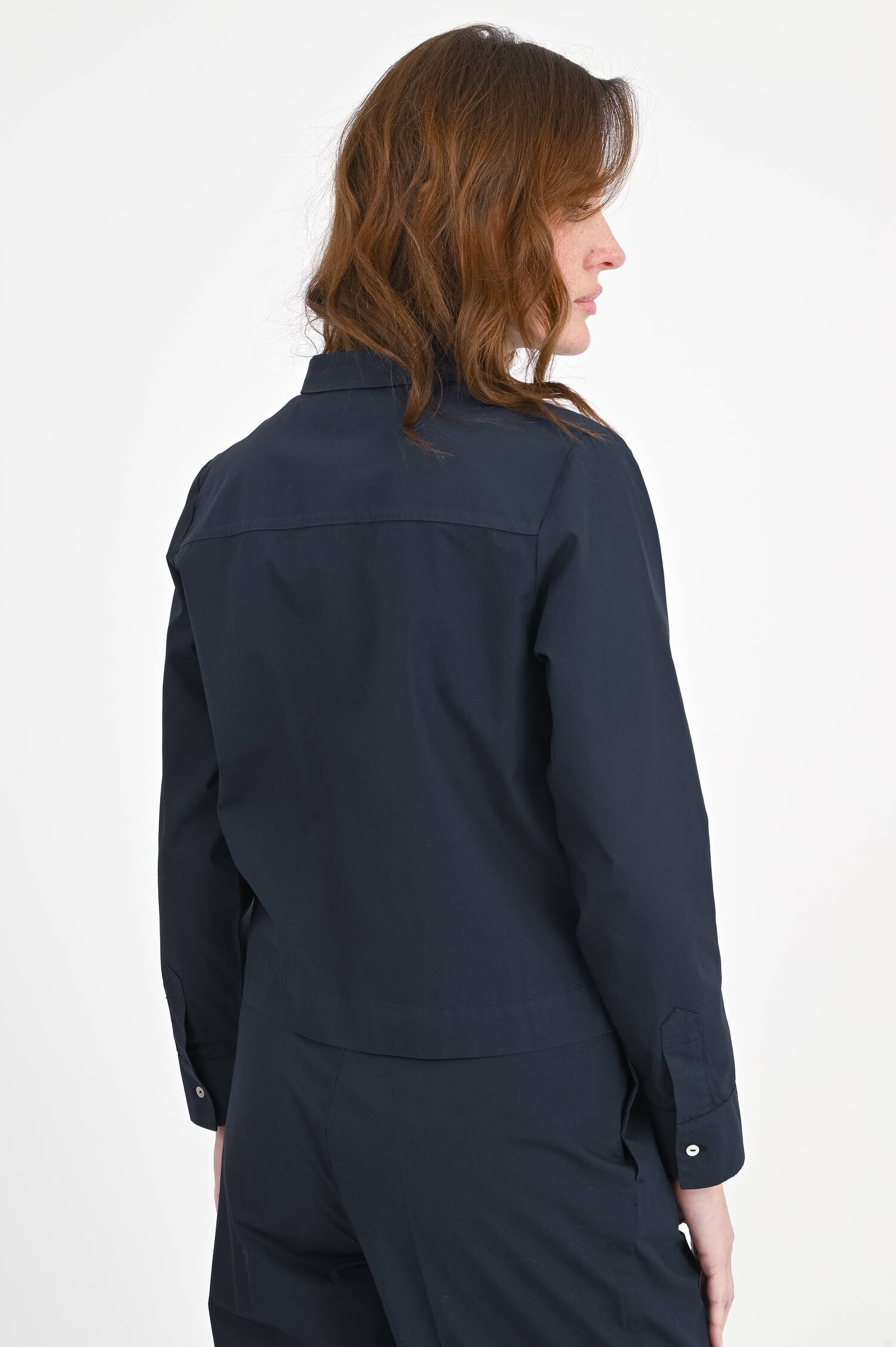 Jacke/Bluse aus Baumwolle in Navy