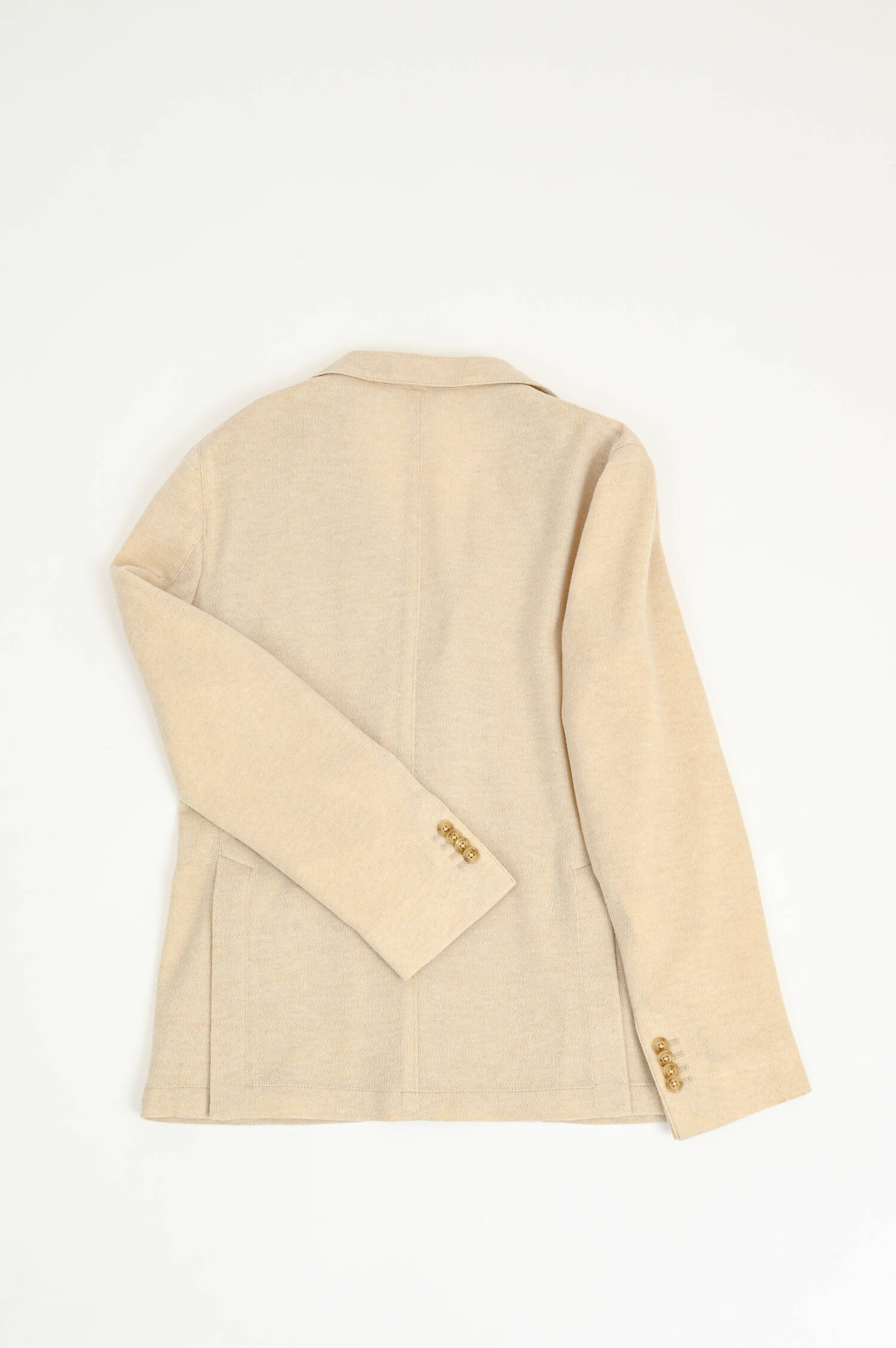 Sakko aus Woll-Cashmere-Mix in Creme