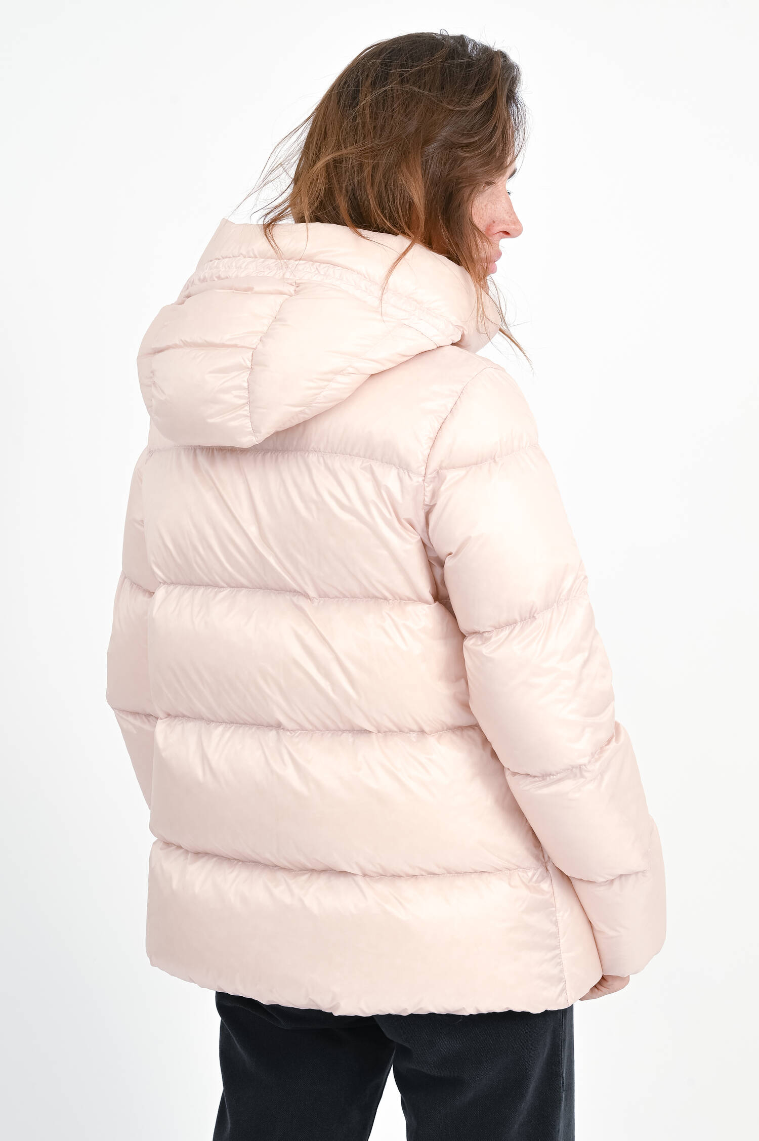 Daunenjacke SERITTES mit Kapuze in Rose