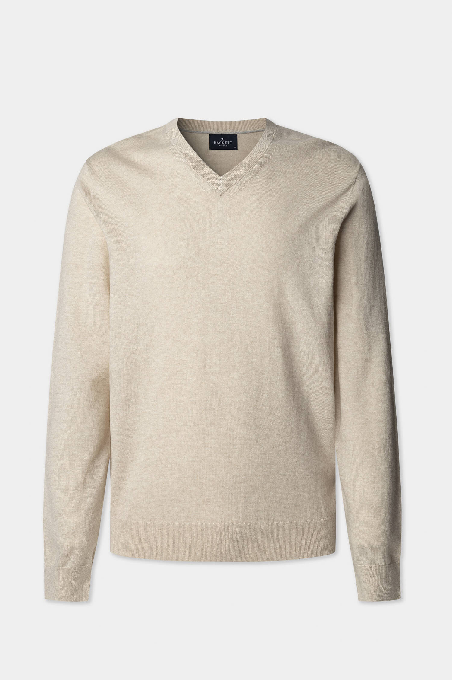 Pullover mit V-Ausschnitt in Off White