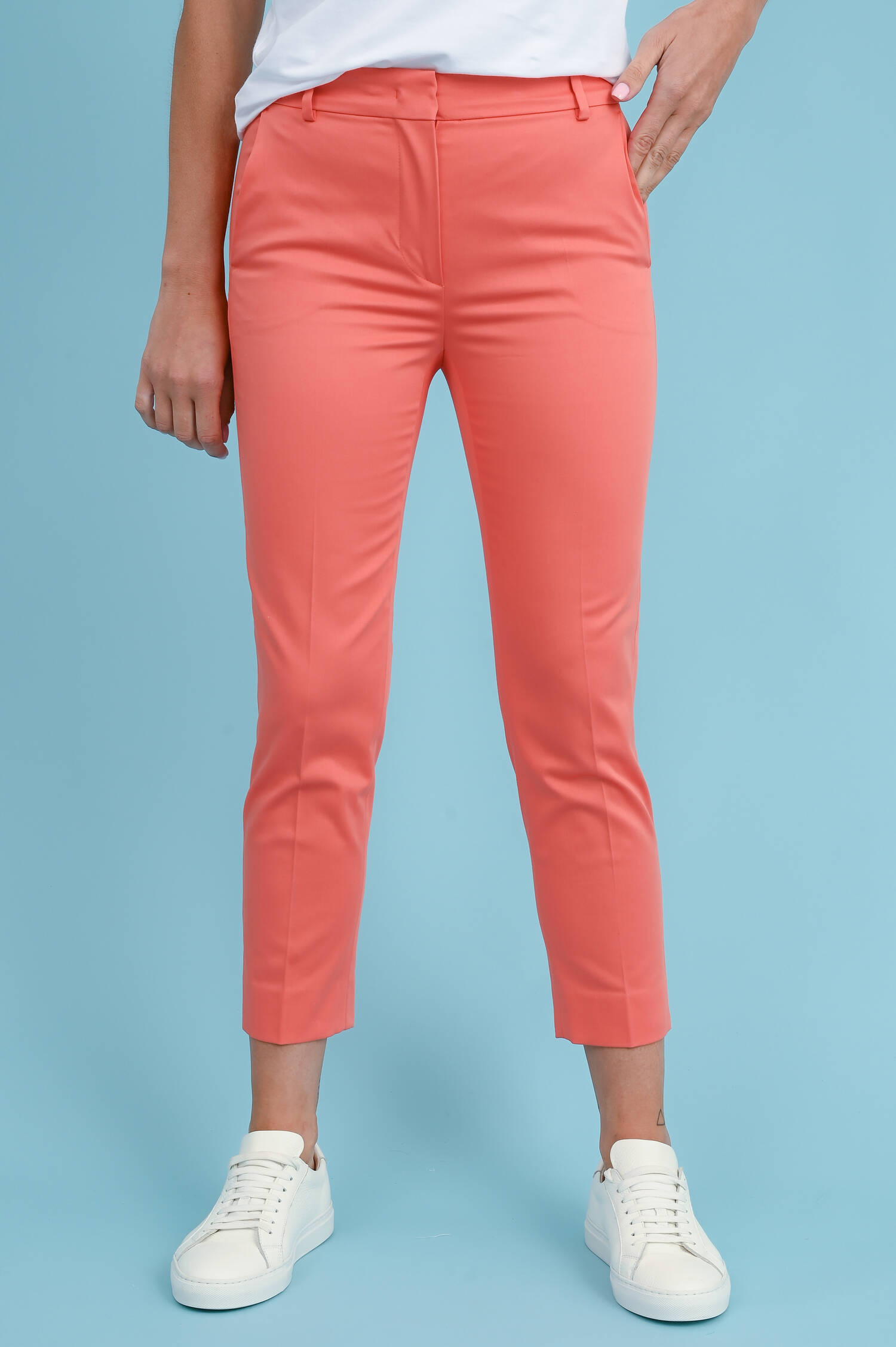 Hose LINCE in Satin-Optik in Apricot