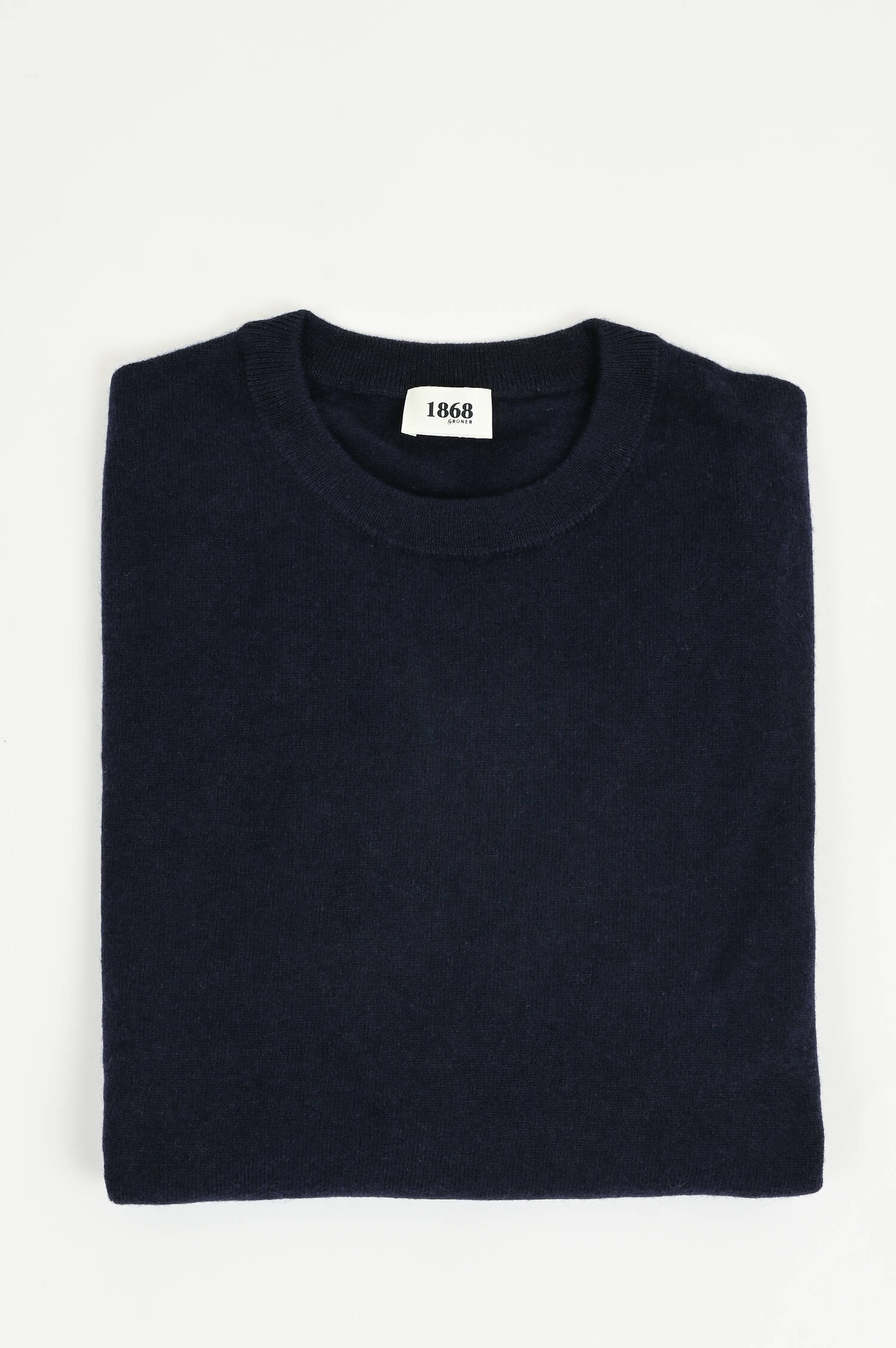 Cashmerepullover mit Rundhals in Marine