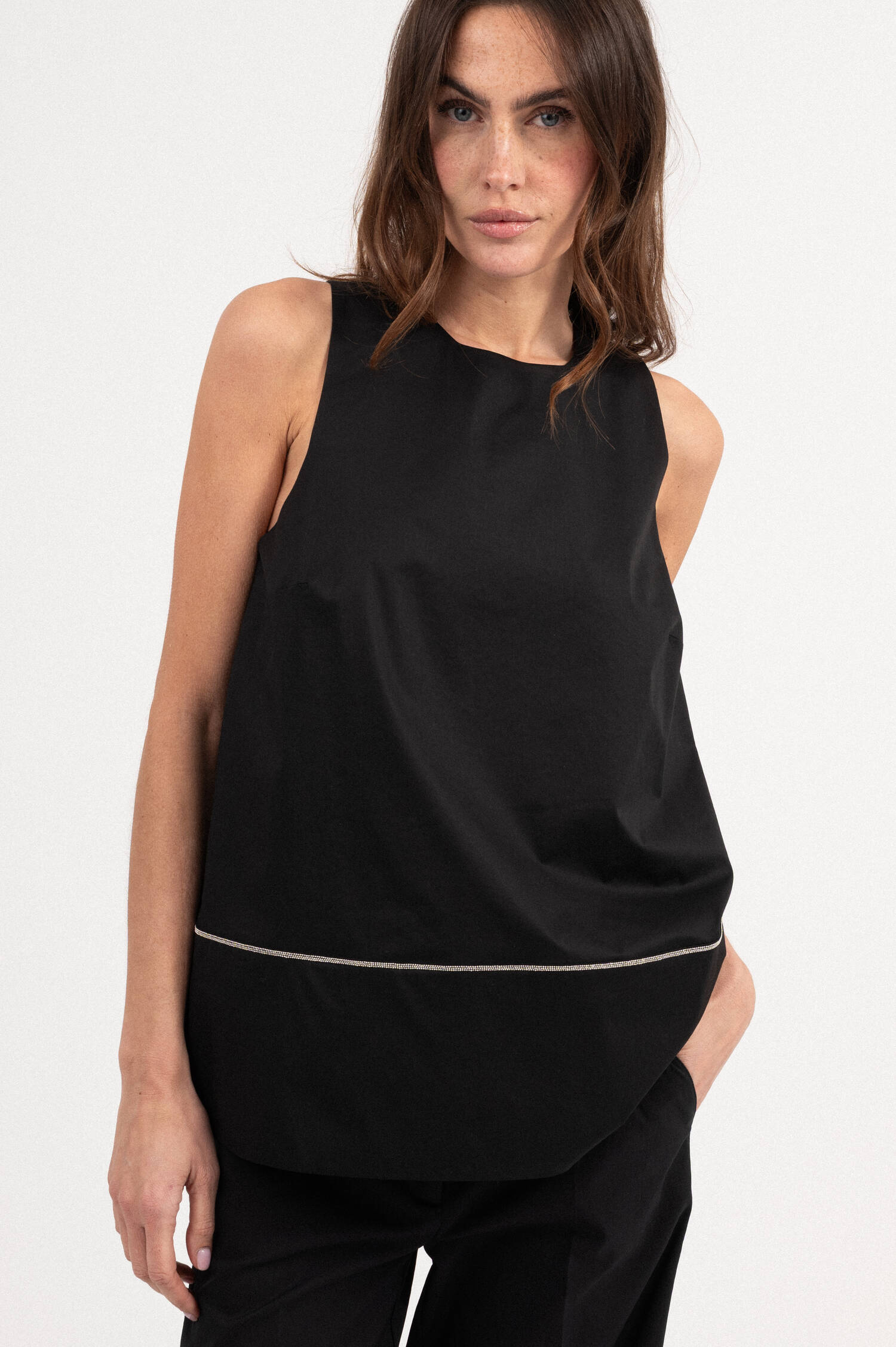 Blusentop in Schwarz