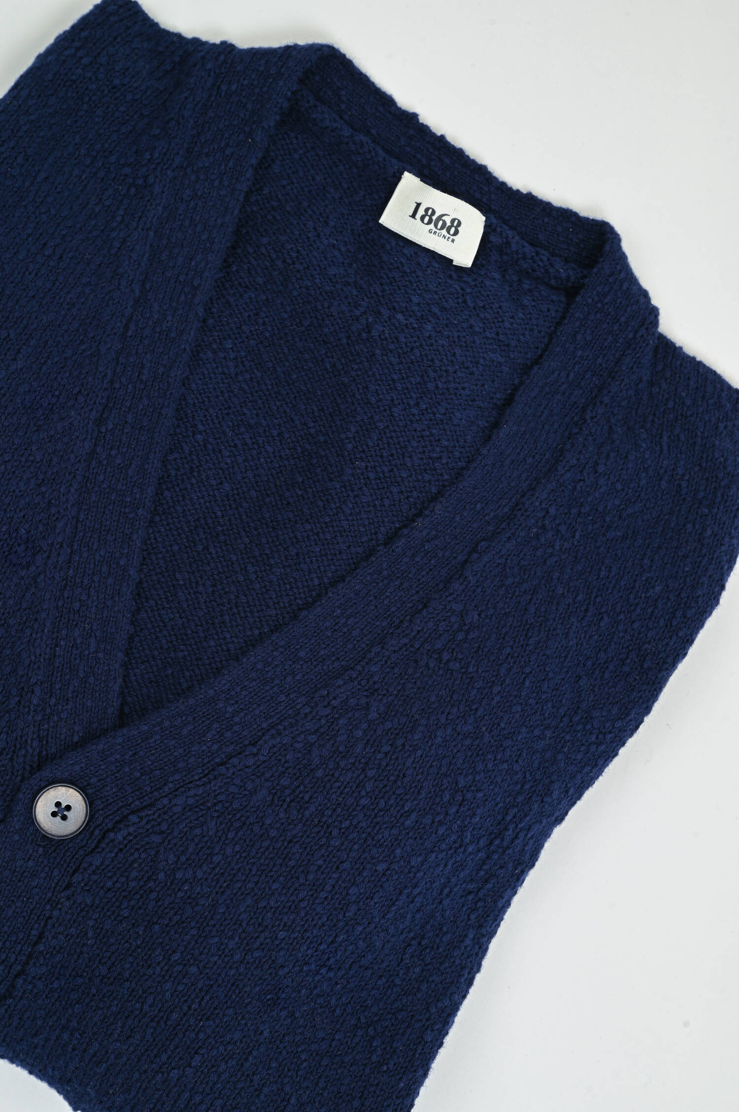 Strickweste aus Baumwolle in Marine Strickweste aus Baumwolle in Marine
