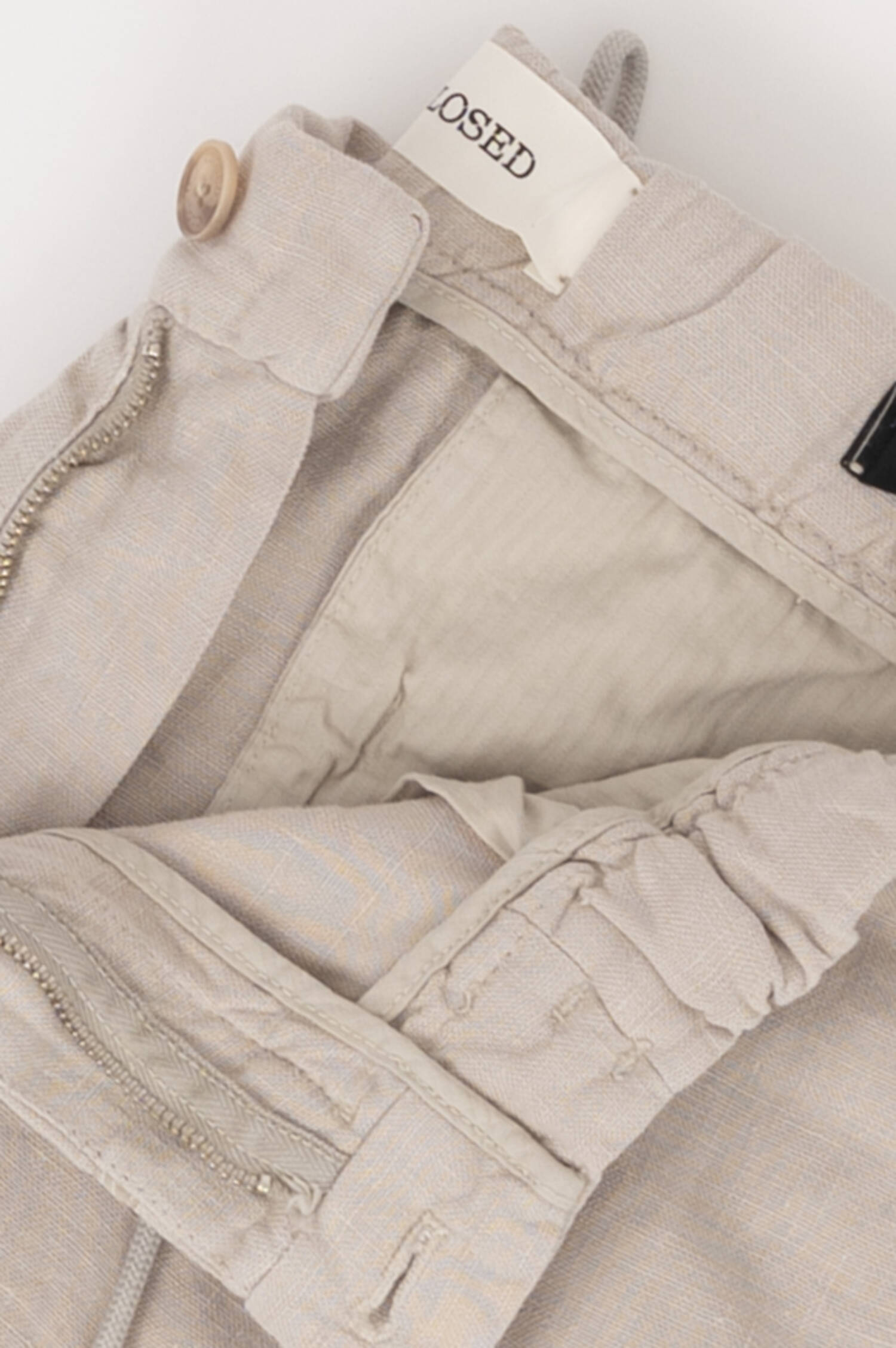 Leinenhose VIRGO TAPERED in Hellgrau