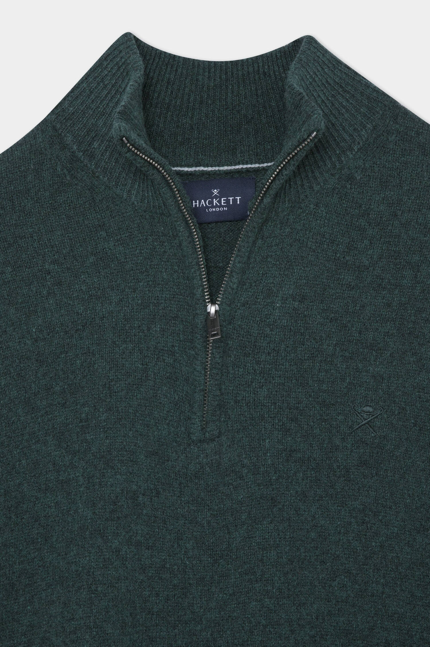 Troyer aus Wolle in Grün