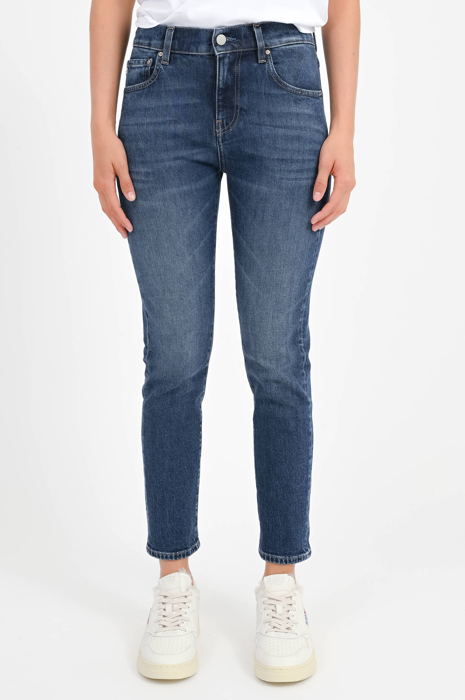 Slim Fit Jeans EX BOYFRIEND in Mittelblau Slim Fit Jeans EX BOYFRIEND in Mittelblau