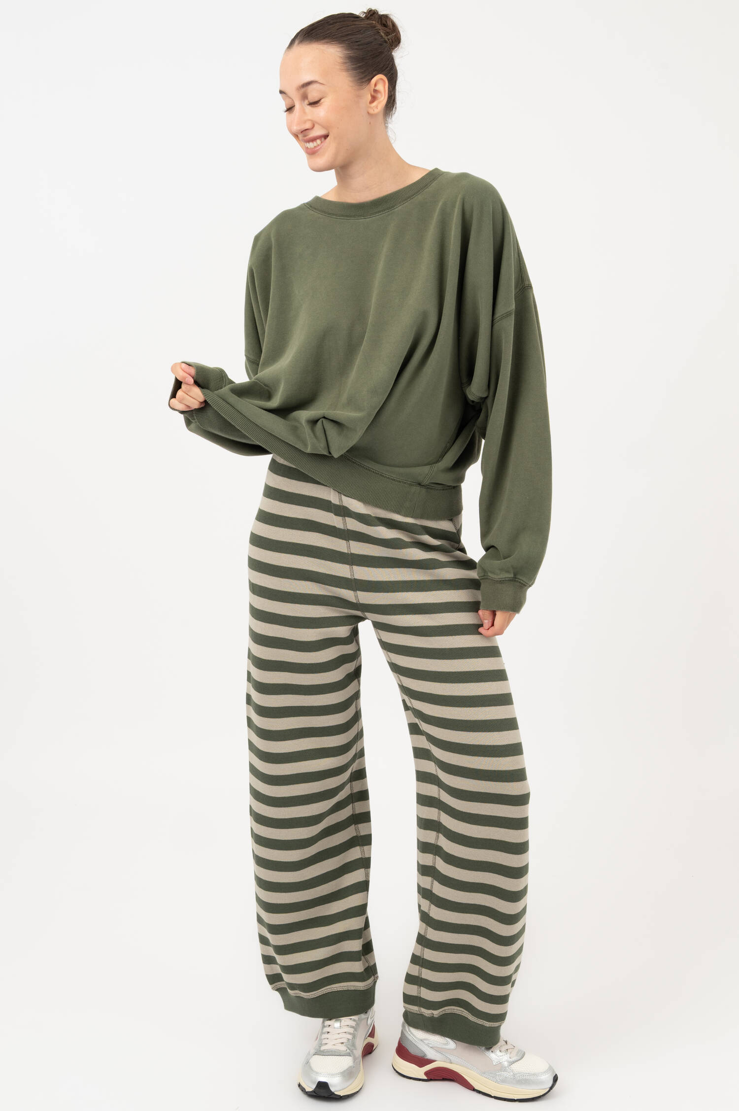 Sweater aus Bio-Baumwollmix in Grün Sweater aus Bio-Baumwollmix in Grün