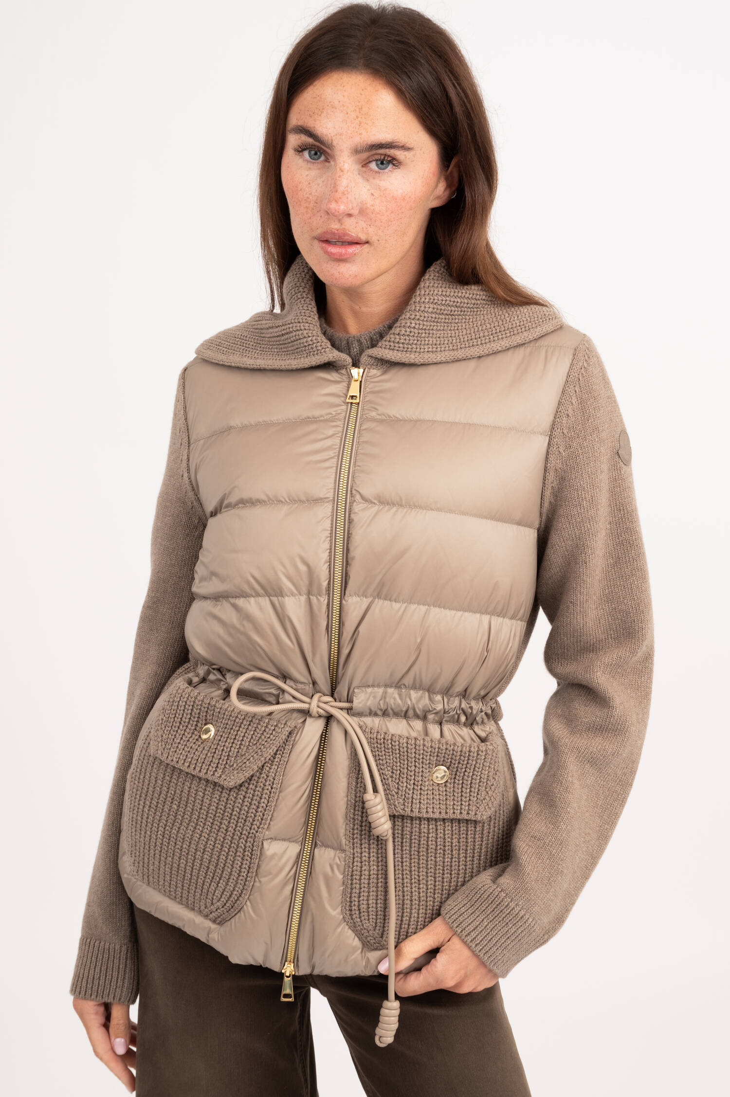 Hybridweste in Taupe