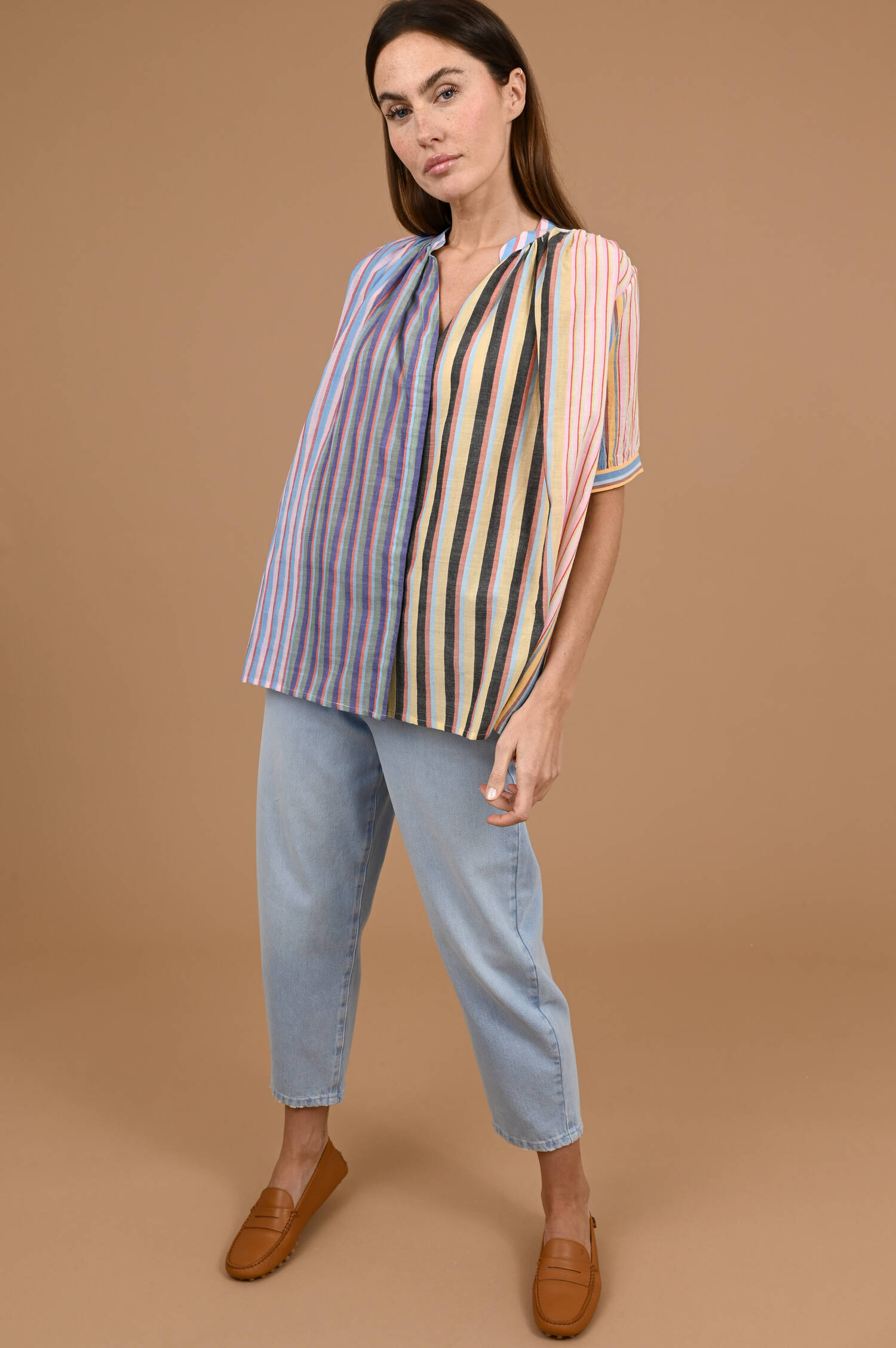 Bluse ARTEMIS in Multicolor gestreift