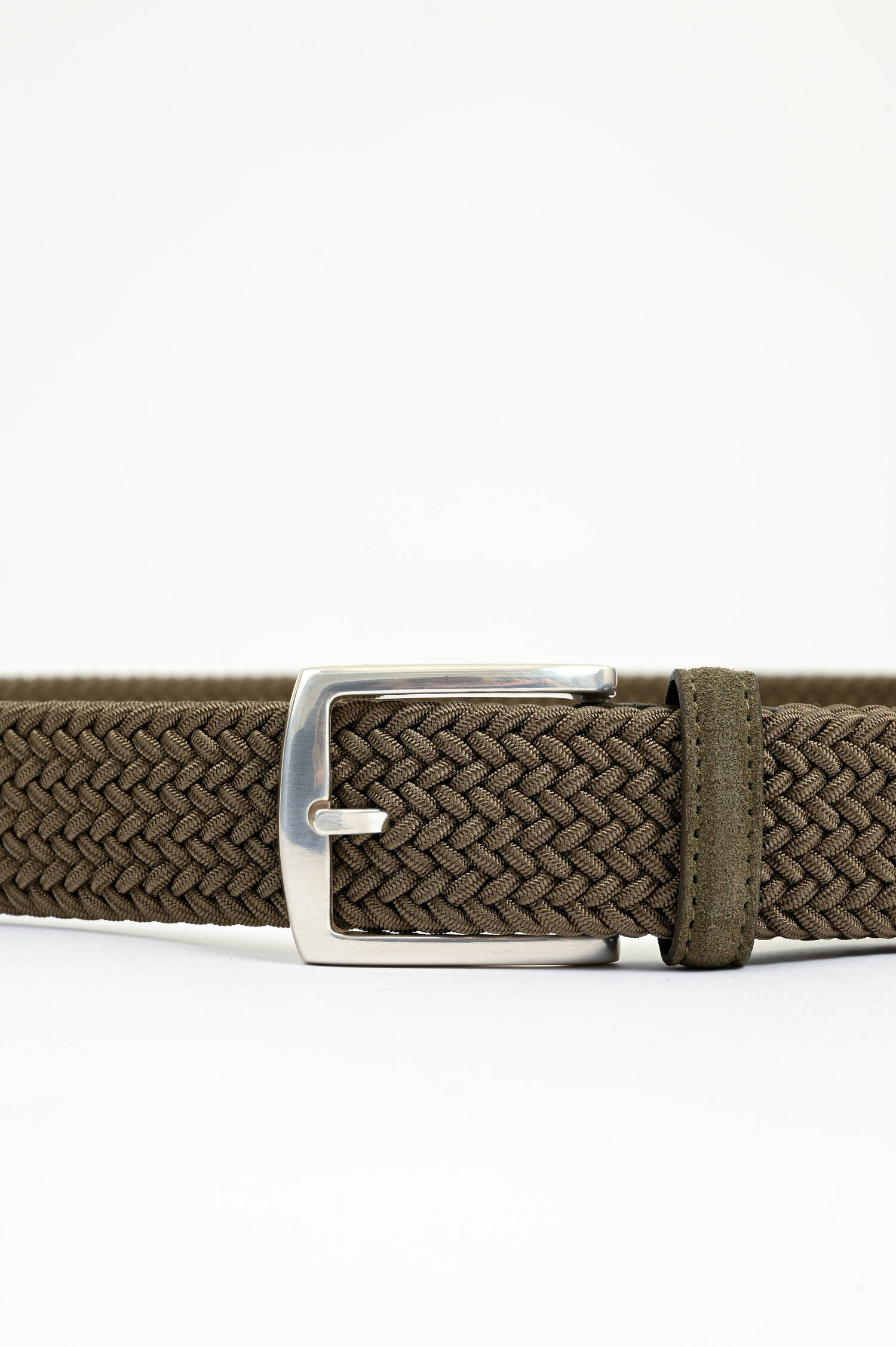 Flechtgürtel in Khakitaupe