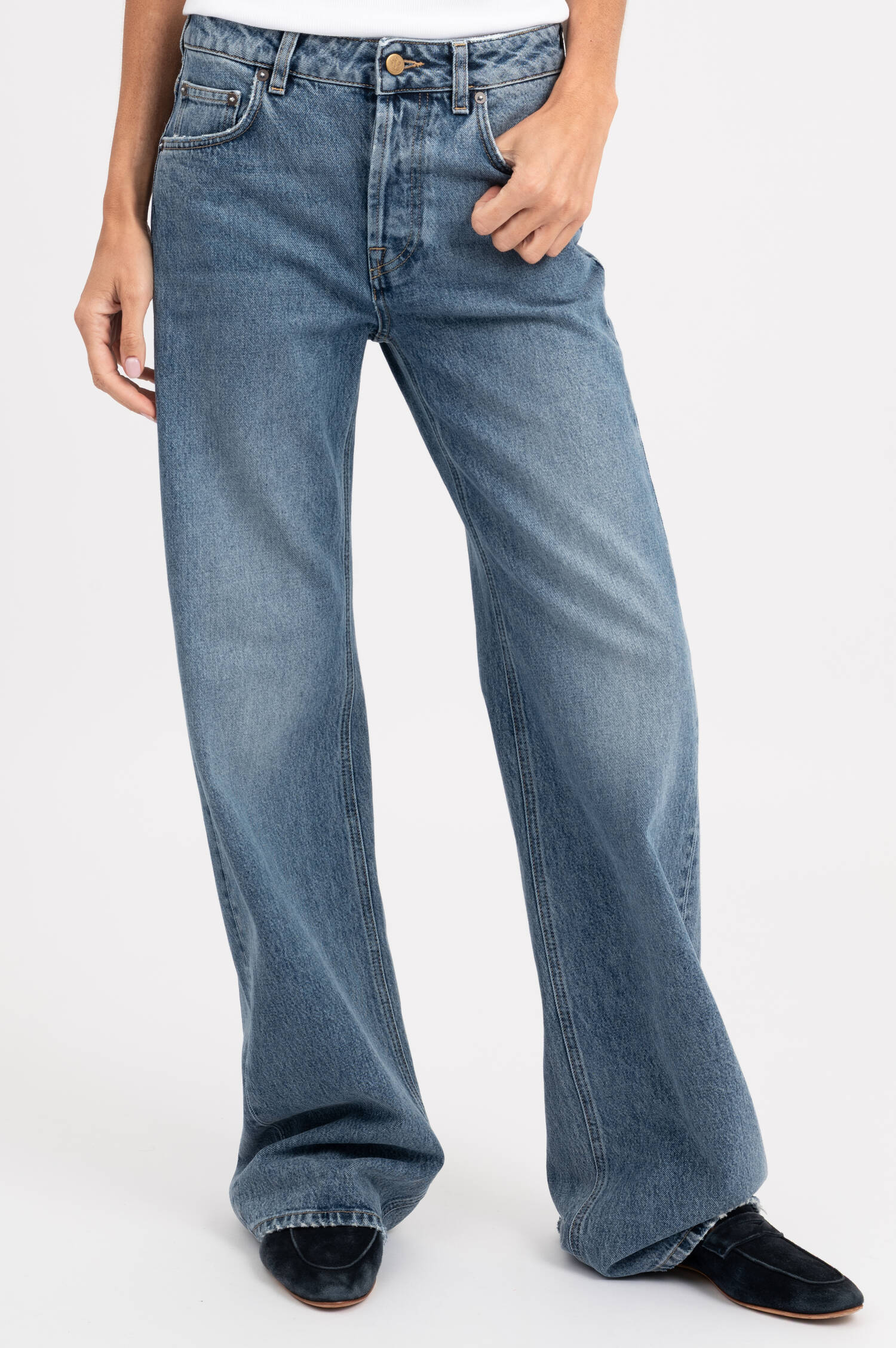Wide-Leg Jeans NOLA in Hellblau Wide-Leg Jeans NOLA in Hellblau