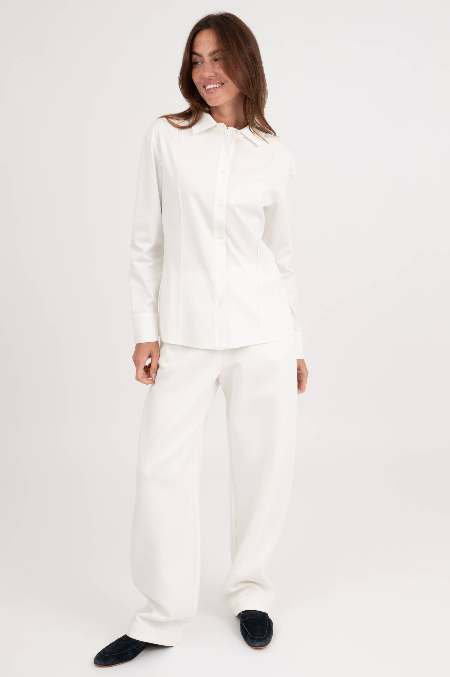 Taillierte Bluse BALENIO in Weiß Taillierte Bluse BALENIO in Weiß