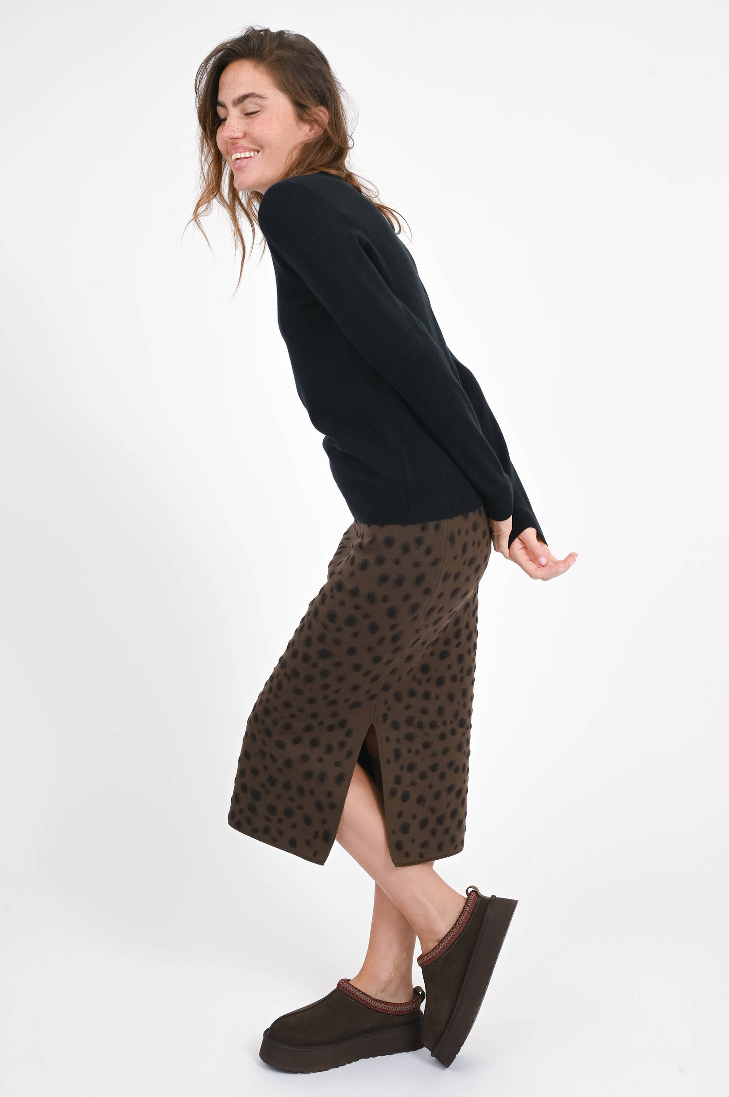 Bleistiftrock mit Animal-Print in Braun Bleistiftrock mit Animal-Print in Braun