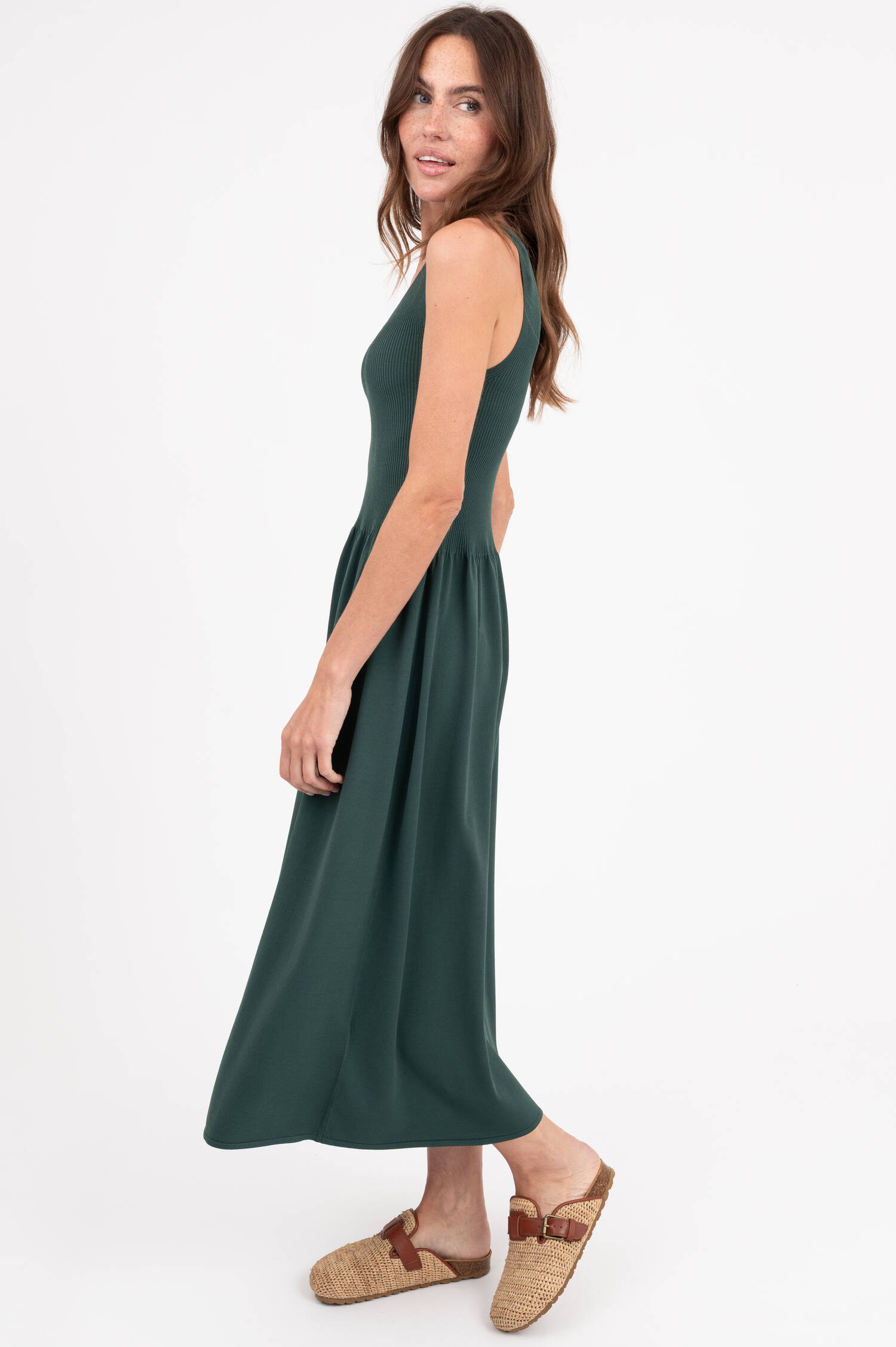 Kleid CALIBRI in Smaragdgrün