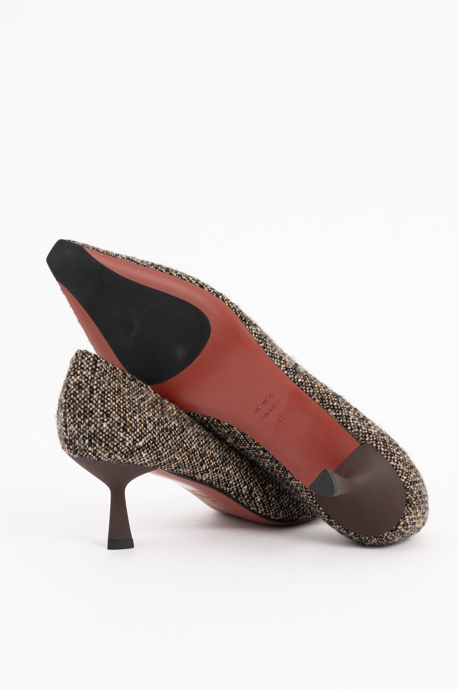 Donegal Tweed Pumps MARSIA in Braun Donegal Tweed Pumps MARSIA in Braun