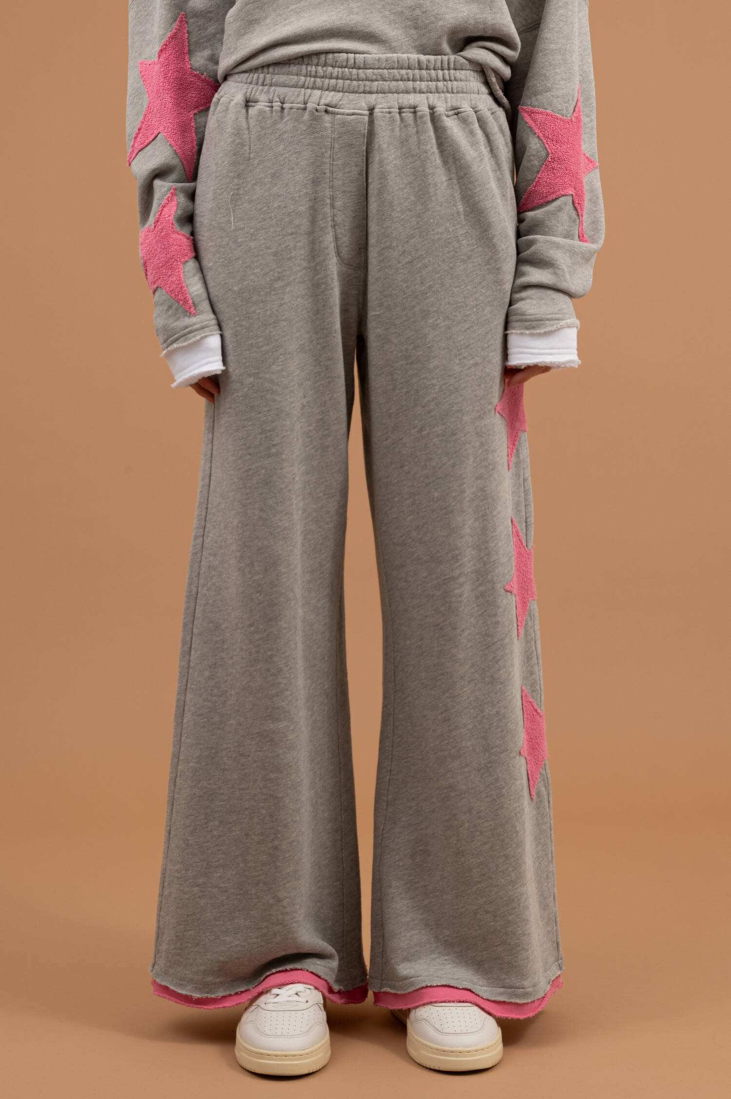 Schlupfhose MAYARI in Grau/Rosa