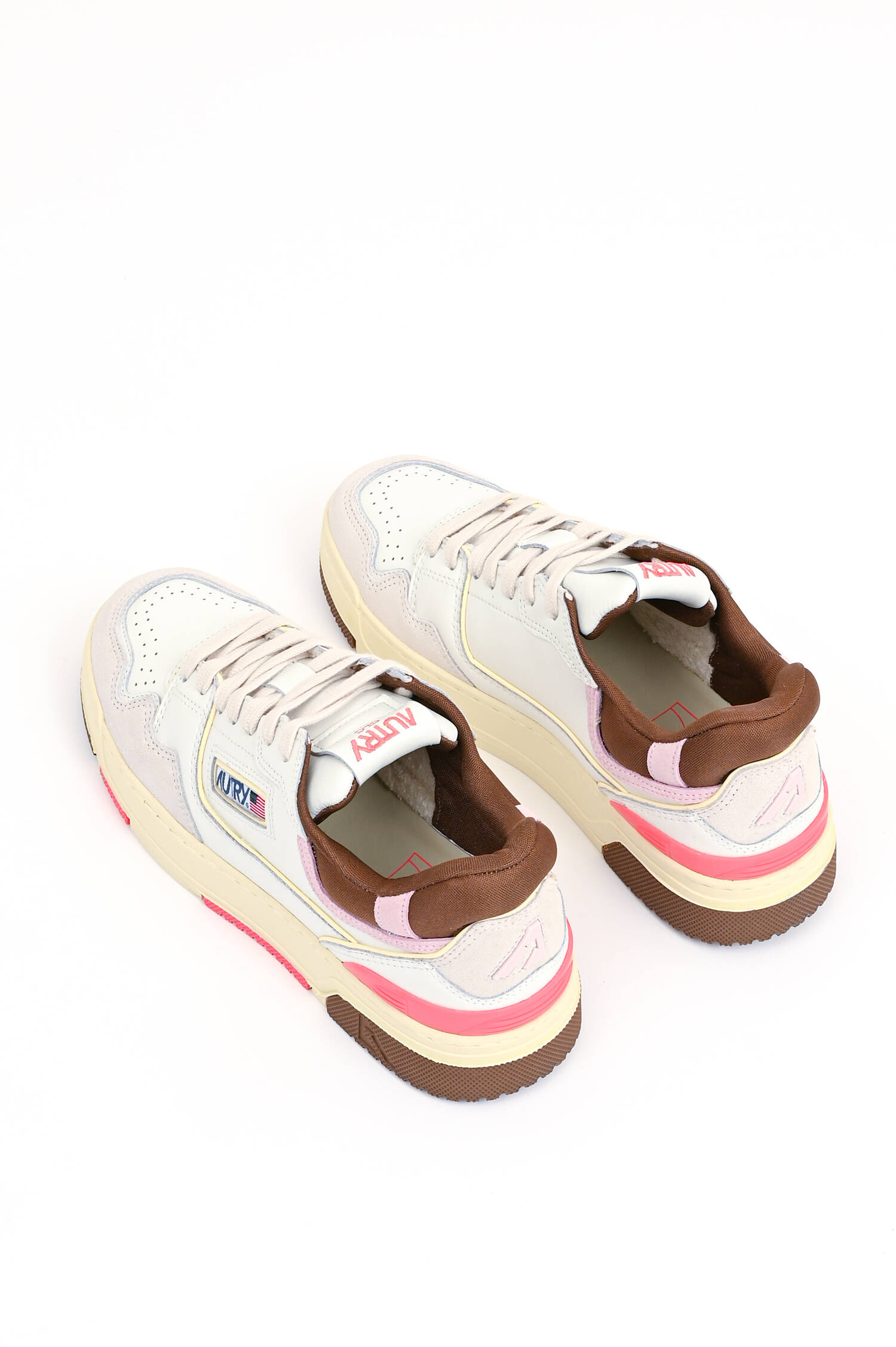 Sneaker CCL LOW in Weiß/Braun/Pink