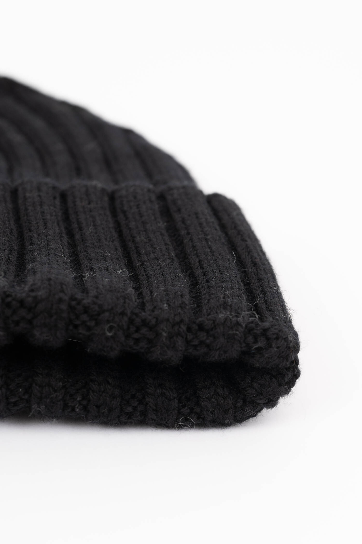 Wollmütze mit Logo in Schwarz Wollmütze mit Logo in Schwarz