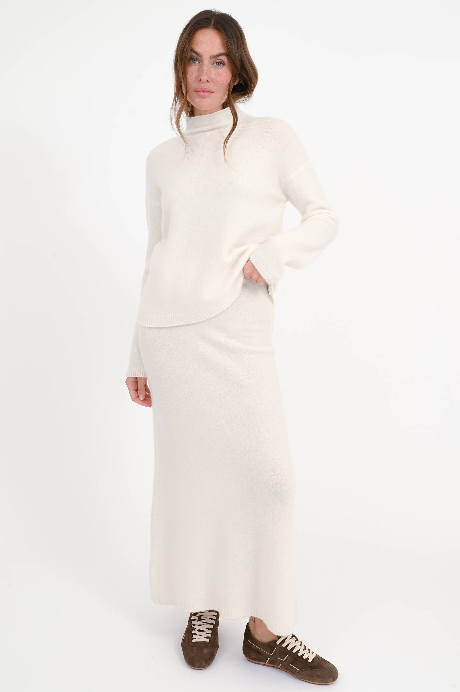 Cashmere-Mix-Rock DORINA in Ivory