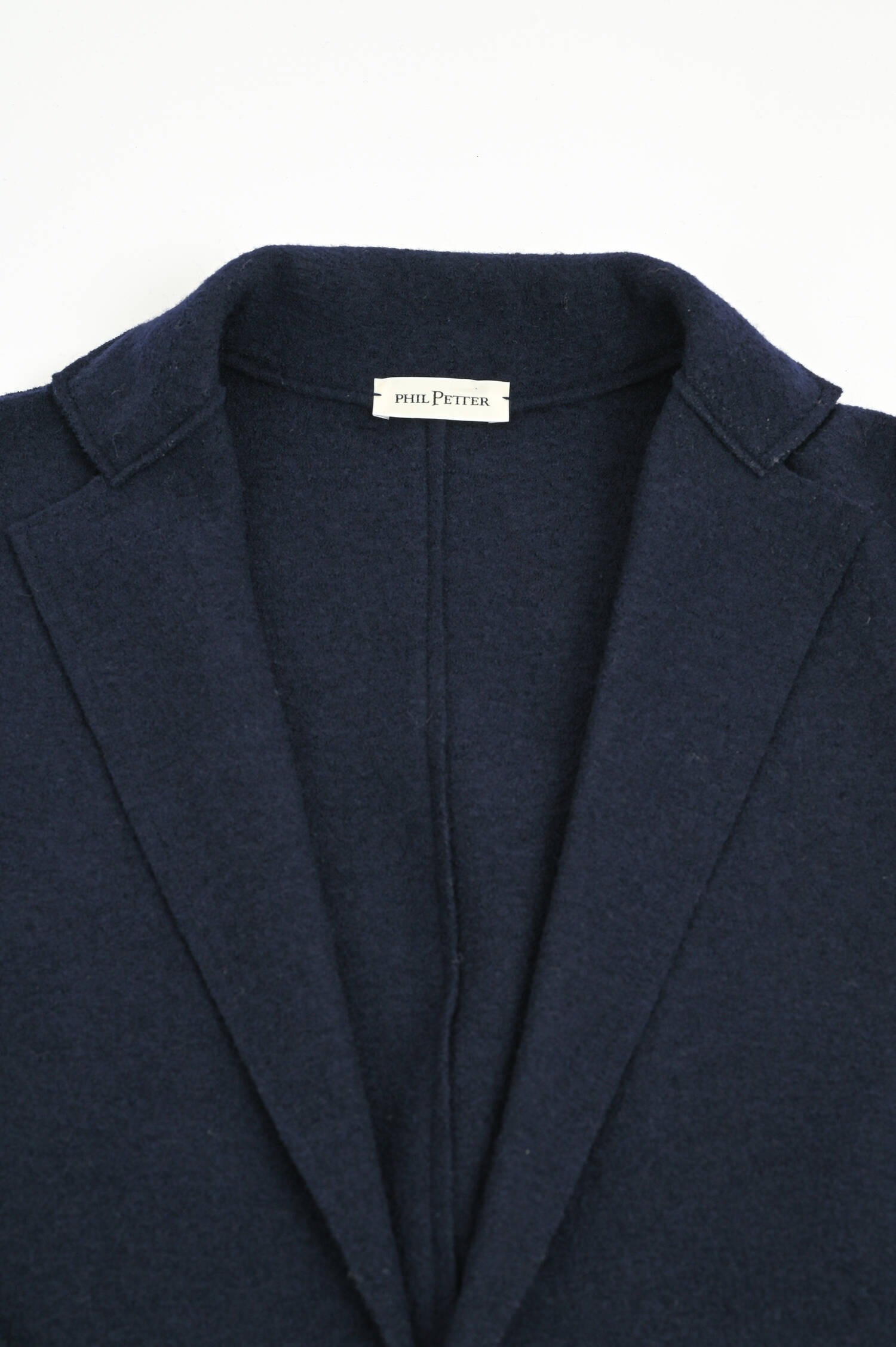 Strick-Sakko aus Wolle in Navy