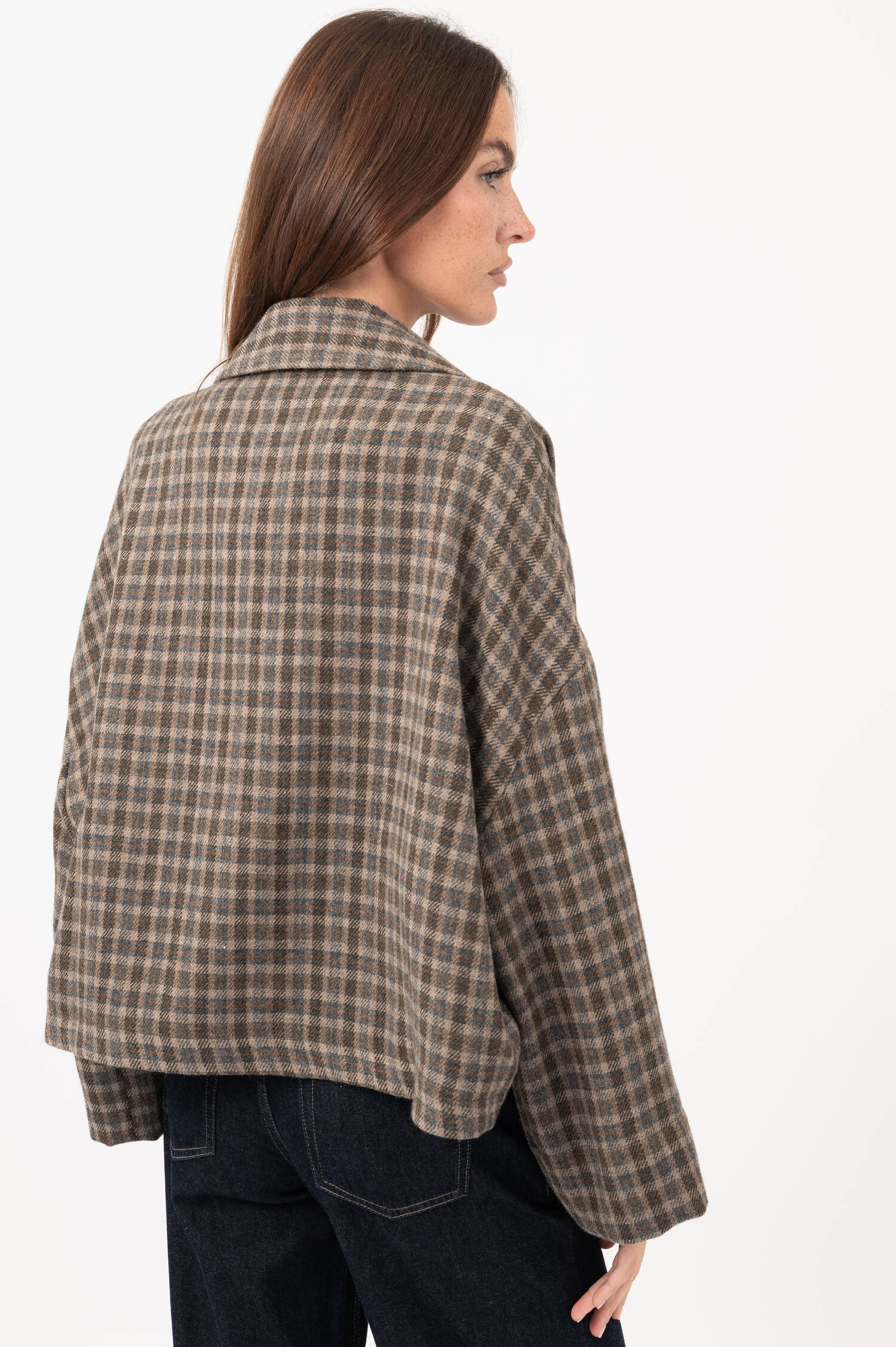 Flanell-Jacke in Braun/Beige Flanell-Jacke in Braun/Beige
