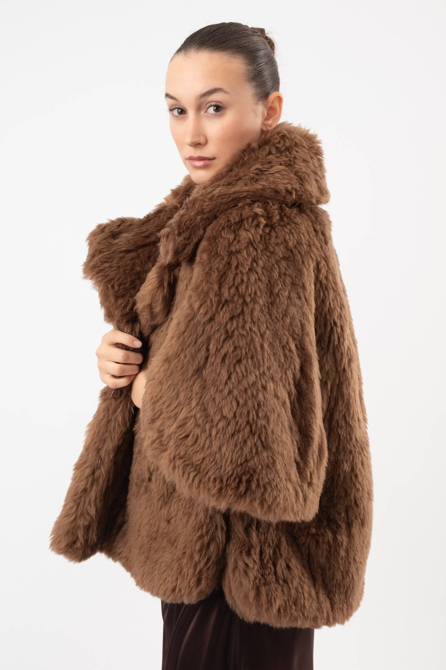 Faux-Fur-Jacke ACCORTA in Braun