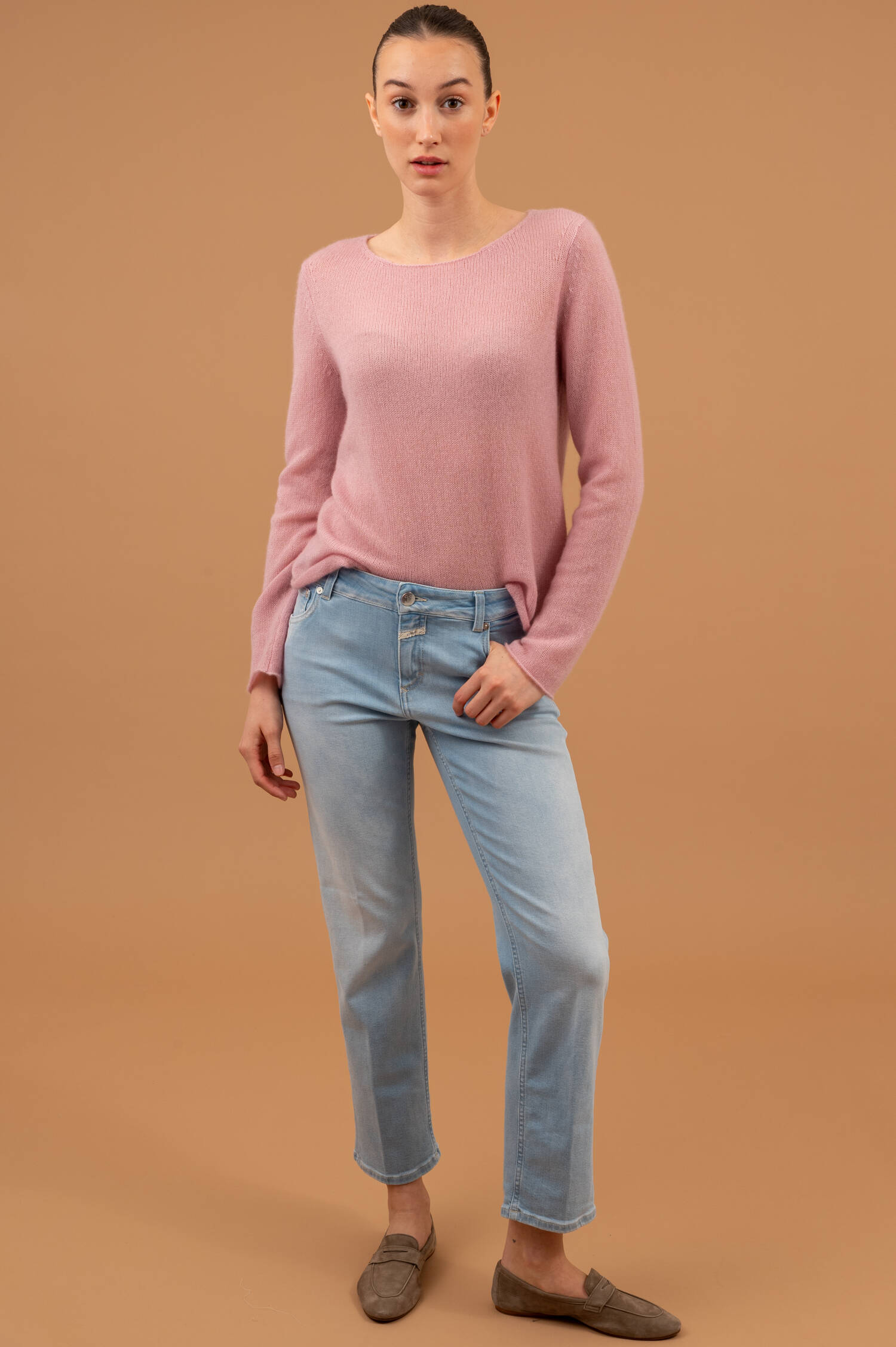 Straight Fit Jeans in Hellblau