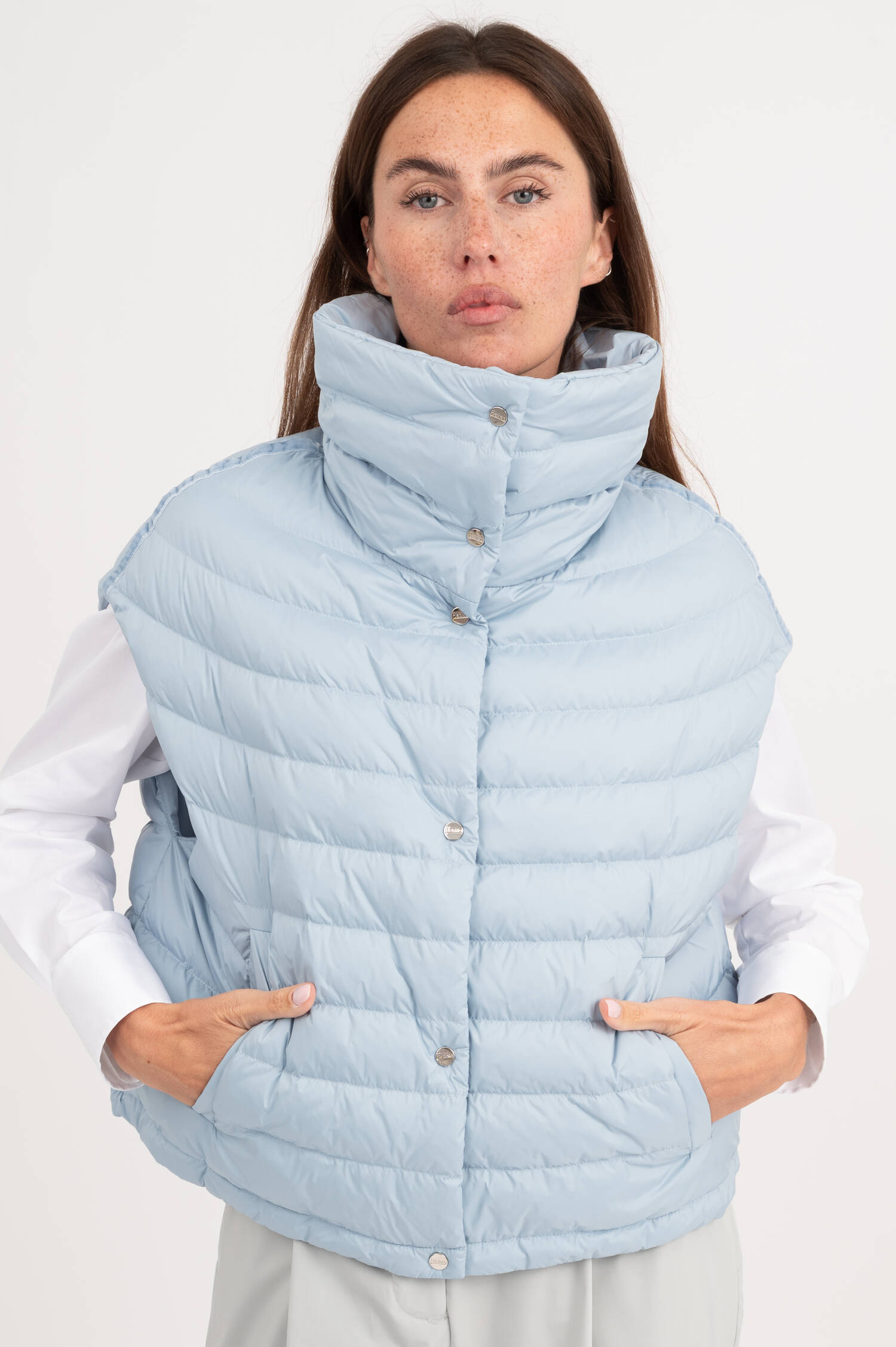 Daunengilet in Hellblau Daunengilet in Hellblau