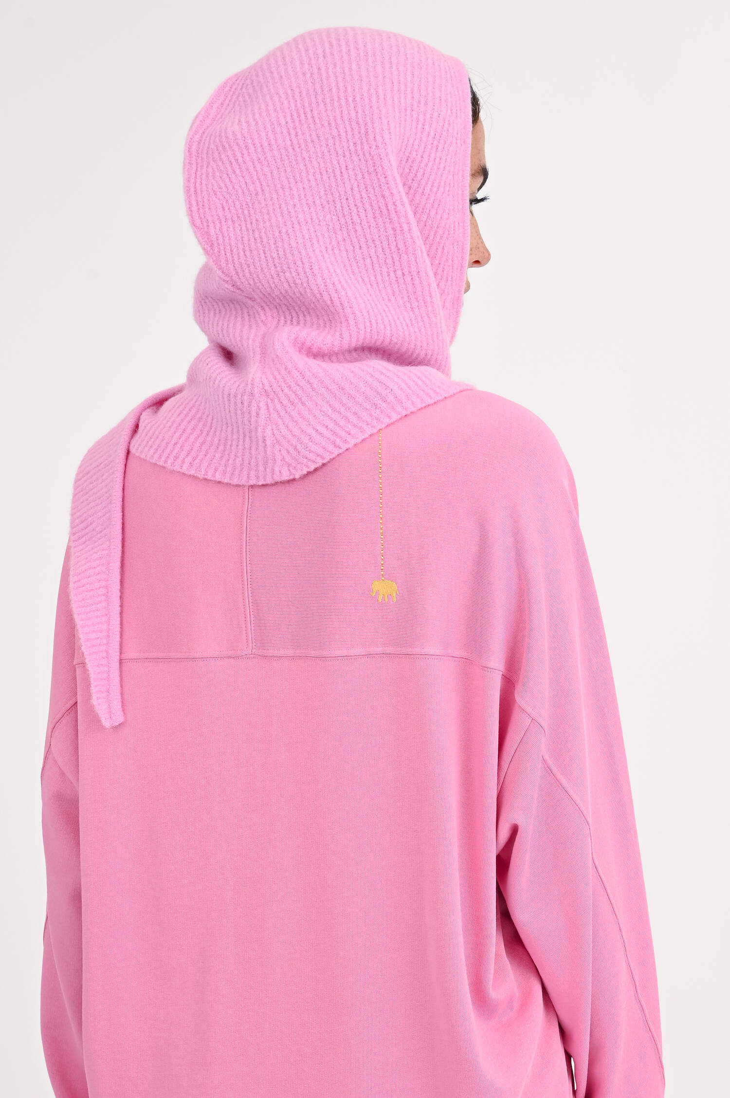 Schalhaube in Hot Pink Schalhaube in Hot Pink