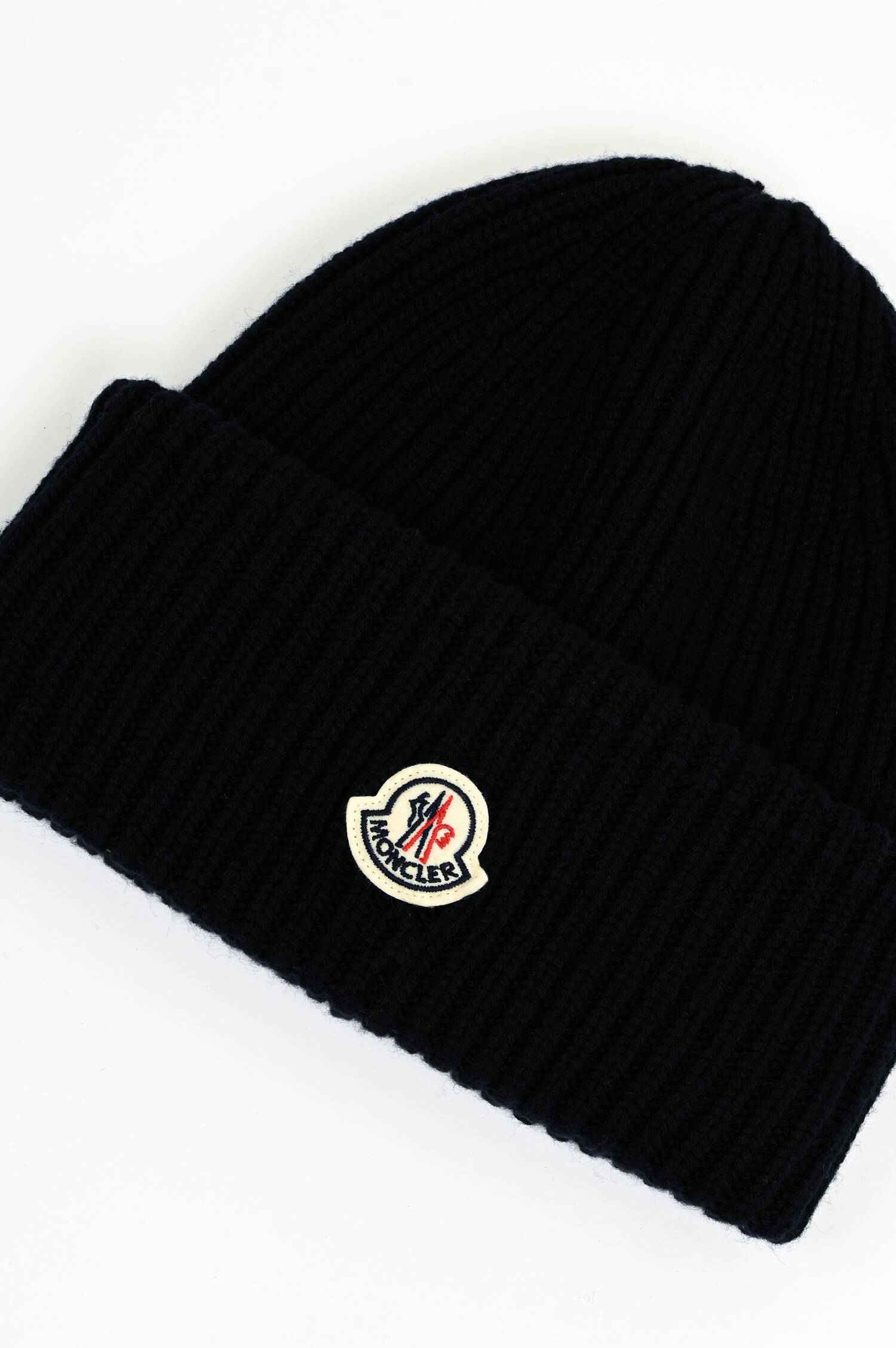 Mütze aus Schurwolle in Navy