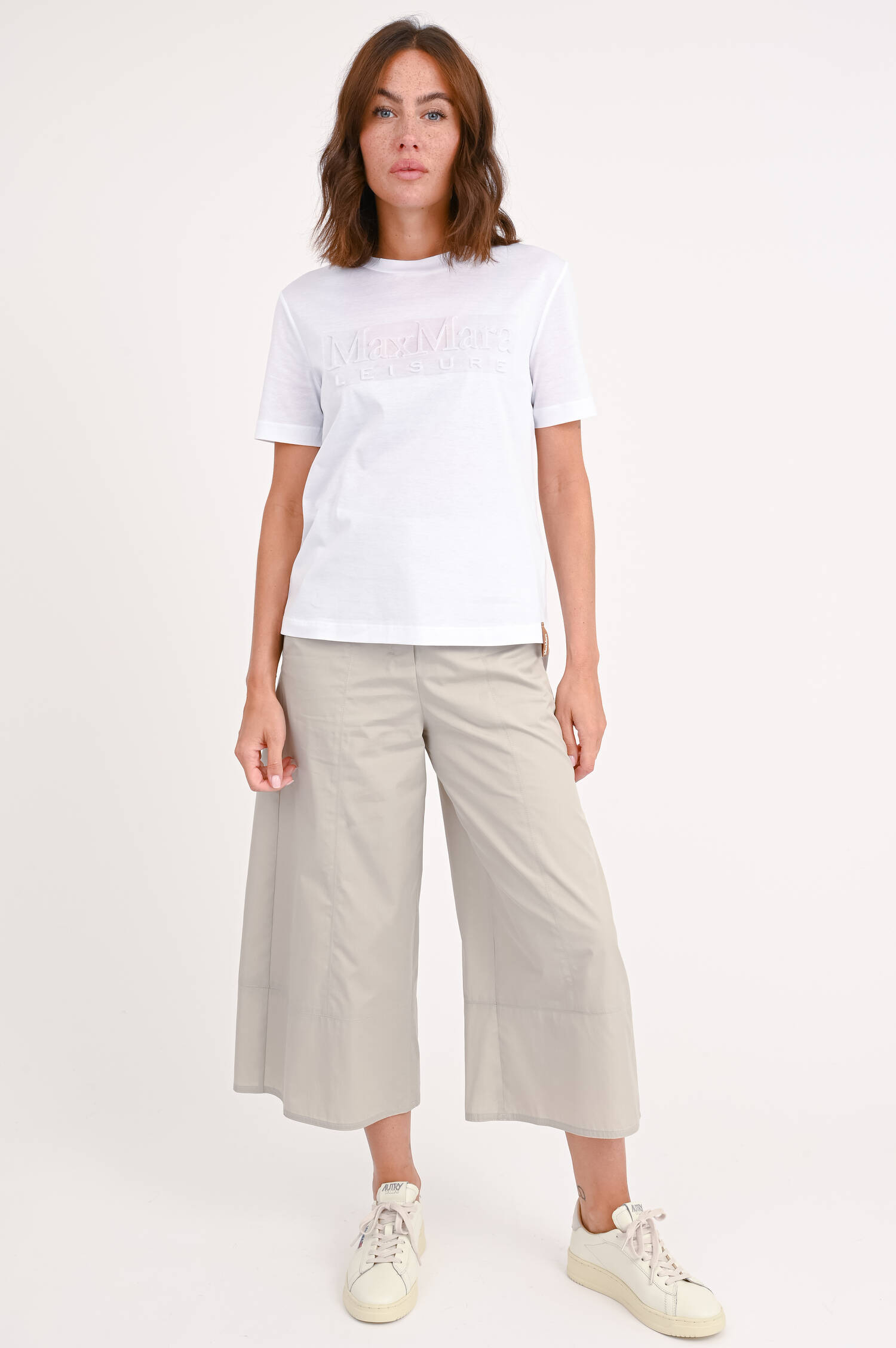Wide-Leg Culotte ALBERT in Perlgrau Wide-Leg Culotte ALBERT in Perlgrau