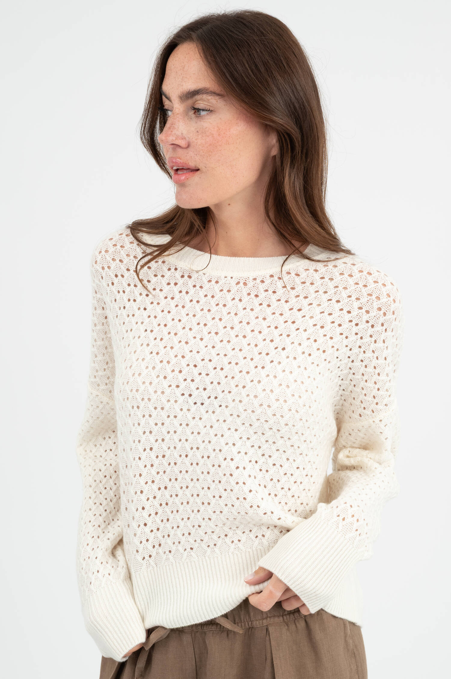 Strickpullover in Weiß Strickpullover in Weiß
