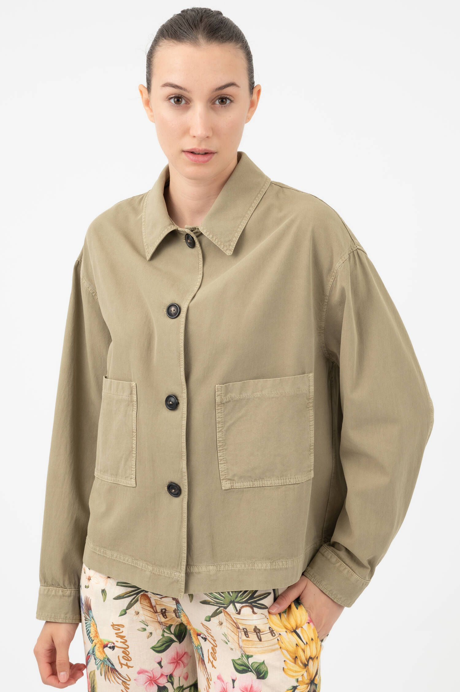 Hemdjacke in Oliv Hemdjacke in Oliv