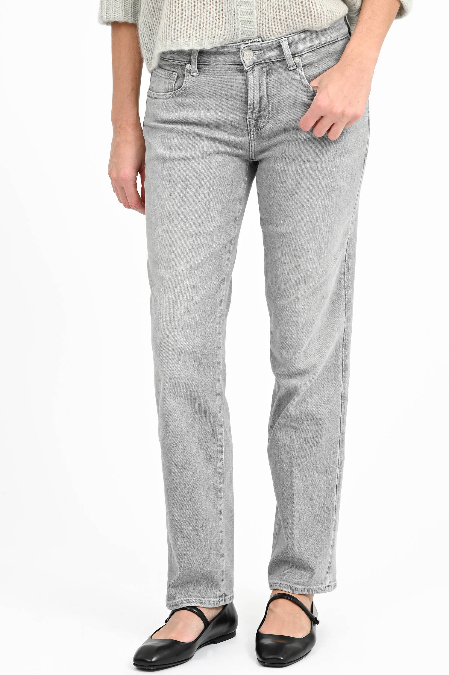 Jeans CALIE im Vintage Look in Hellgrau Jeans CALIE im Vintage Look in Hellgrau