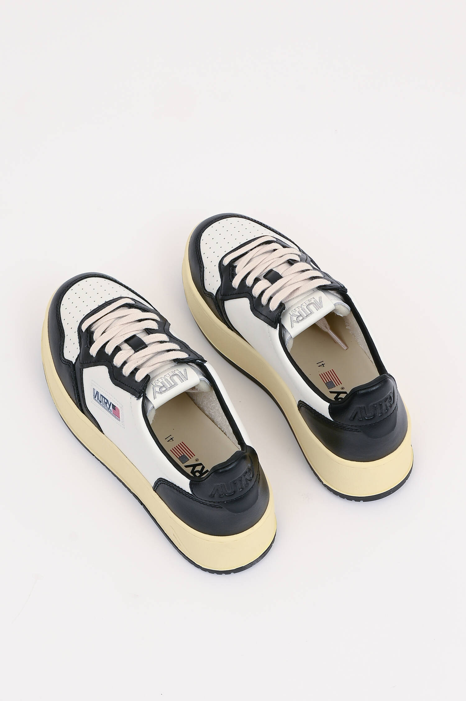 Sneaker PLATFORM LOW in Schwarz/Weiß