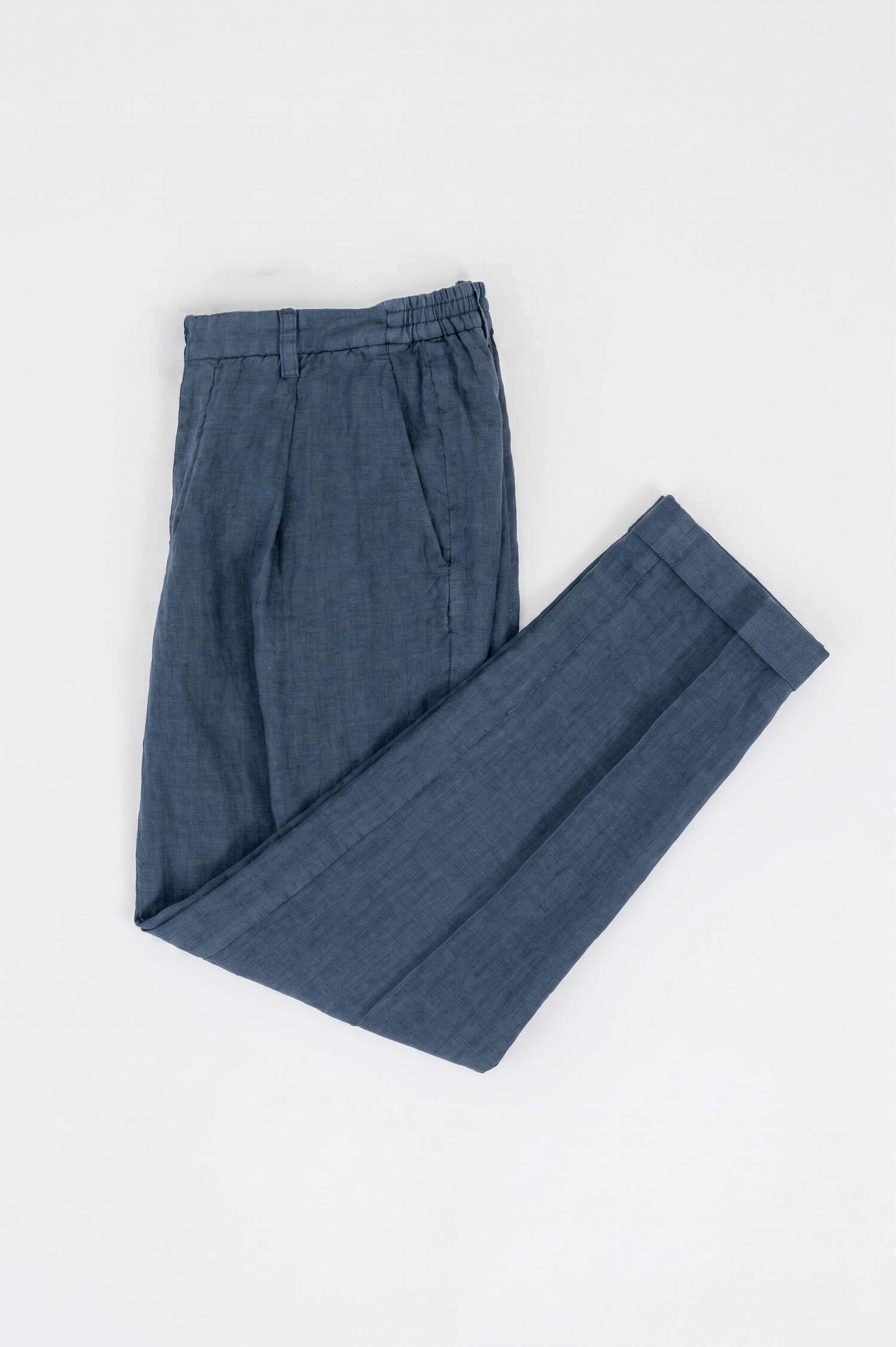 Leinenhose in Dunkelblau