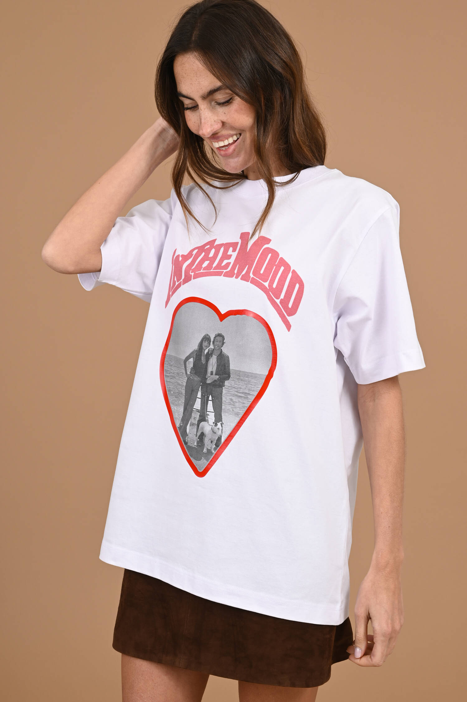 T-Shirt COUPLE in Weiß